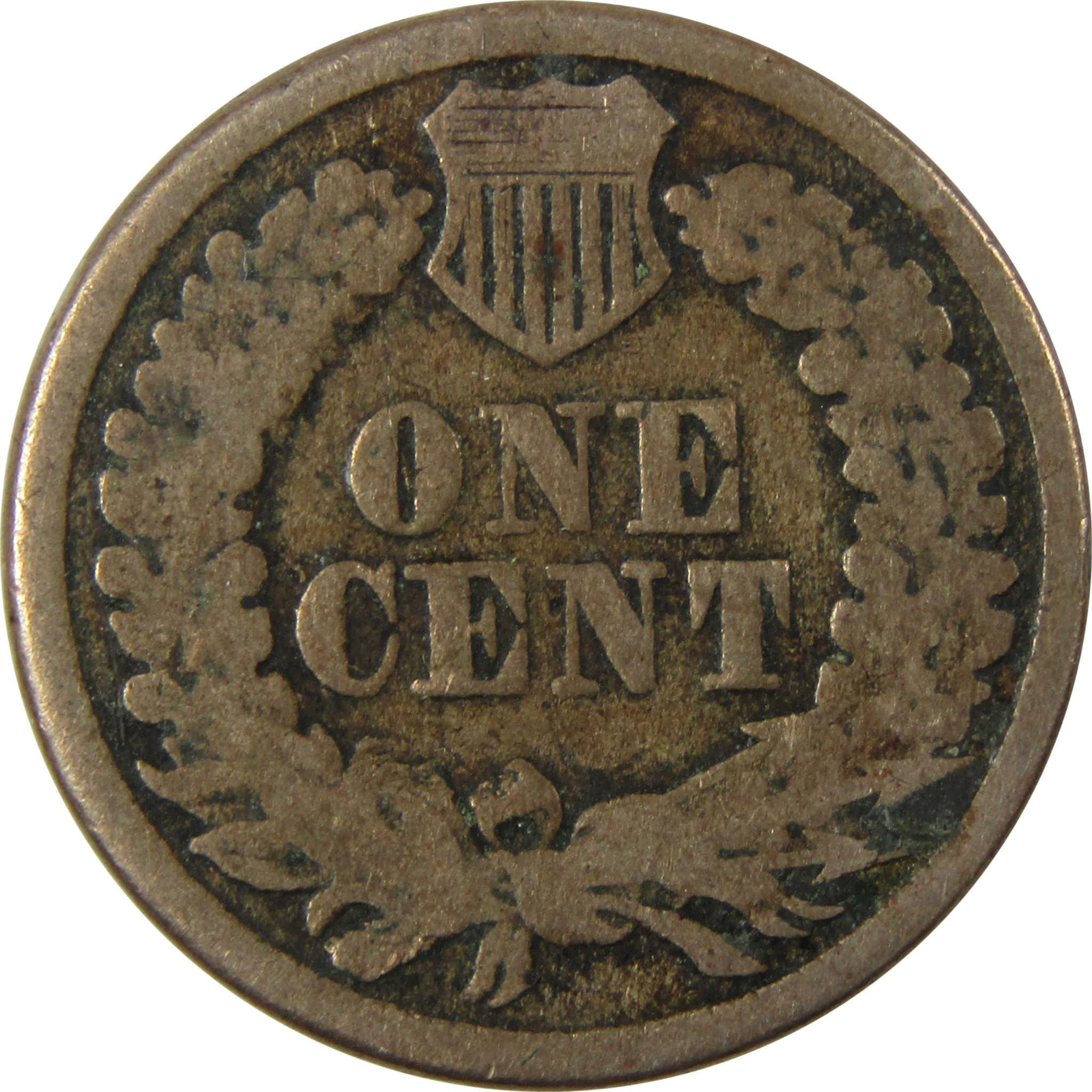 1860 Indian Head Cent G Good Penny 1c Coin SKU:CP1303