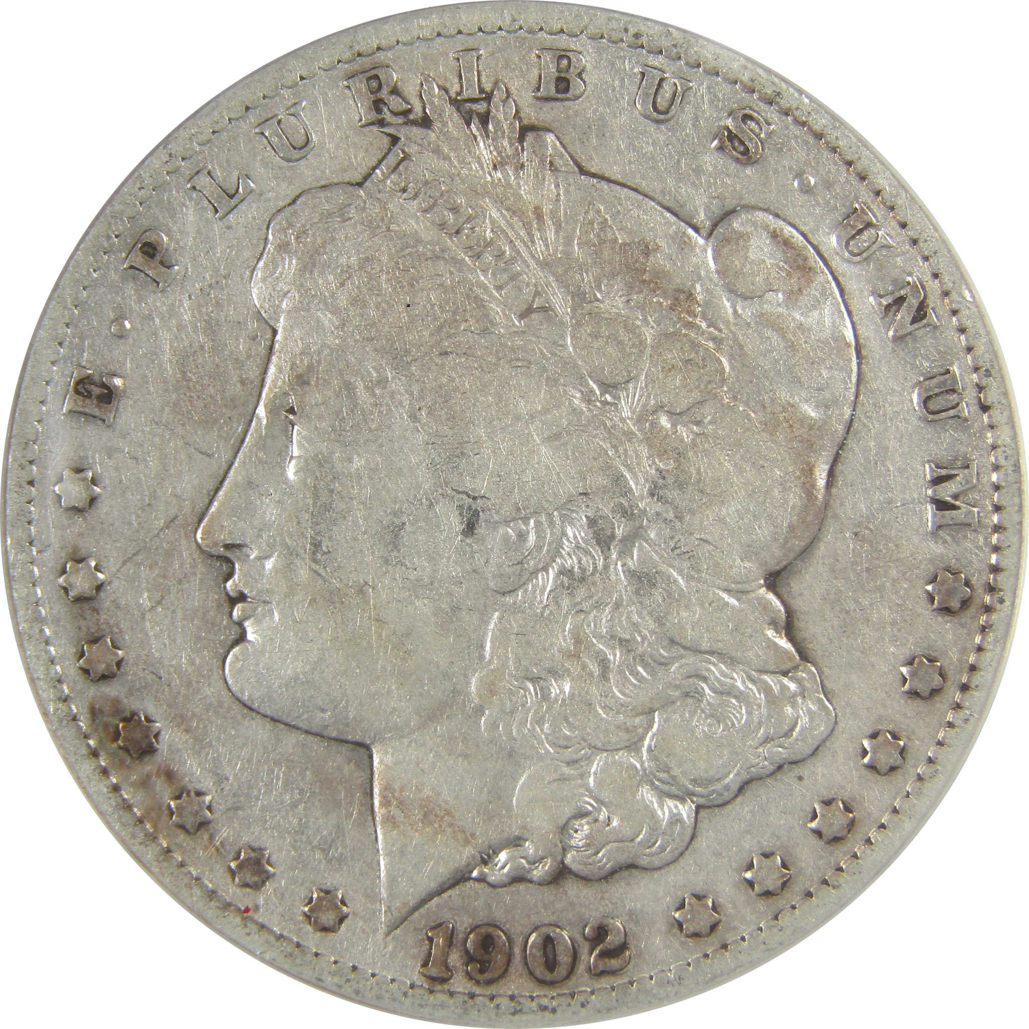1902 S Morgan Dollar F 12 Details ANACS Silver $1 Coin SKU:I21669 - Morgan coin - Morgan silver dollar - Morgan silver dollar for sale - Profile Coins & Collectibles