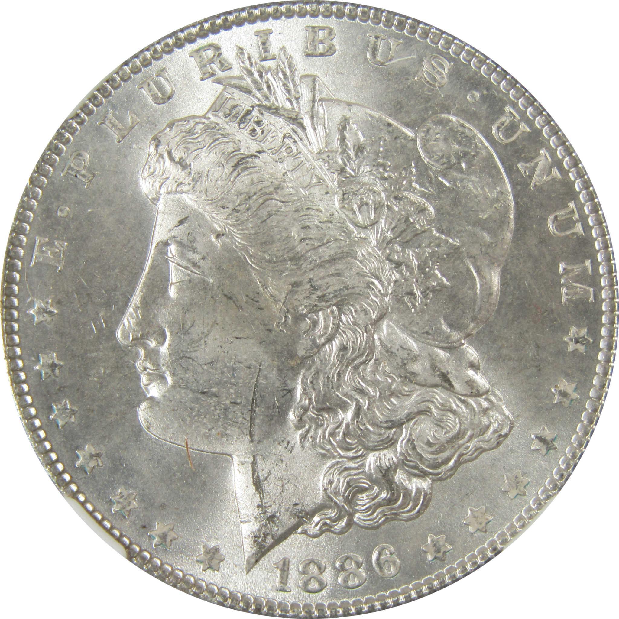 1886 Morgan Silver Dollar MS 63 NGC Uncirculated $1 Coin SKU:CP402 - Morgan coin - Morgan silver dollar - Morgan silver dollar for sale - Profile Coins & Collectibles