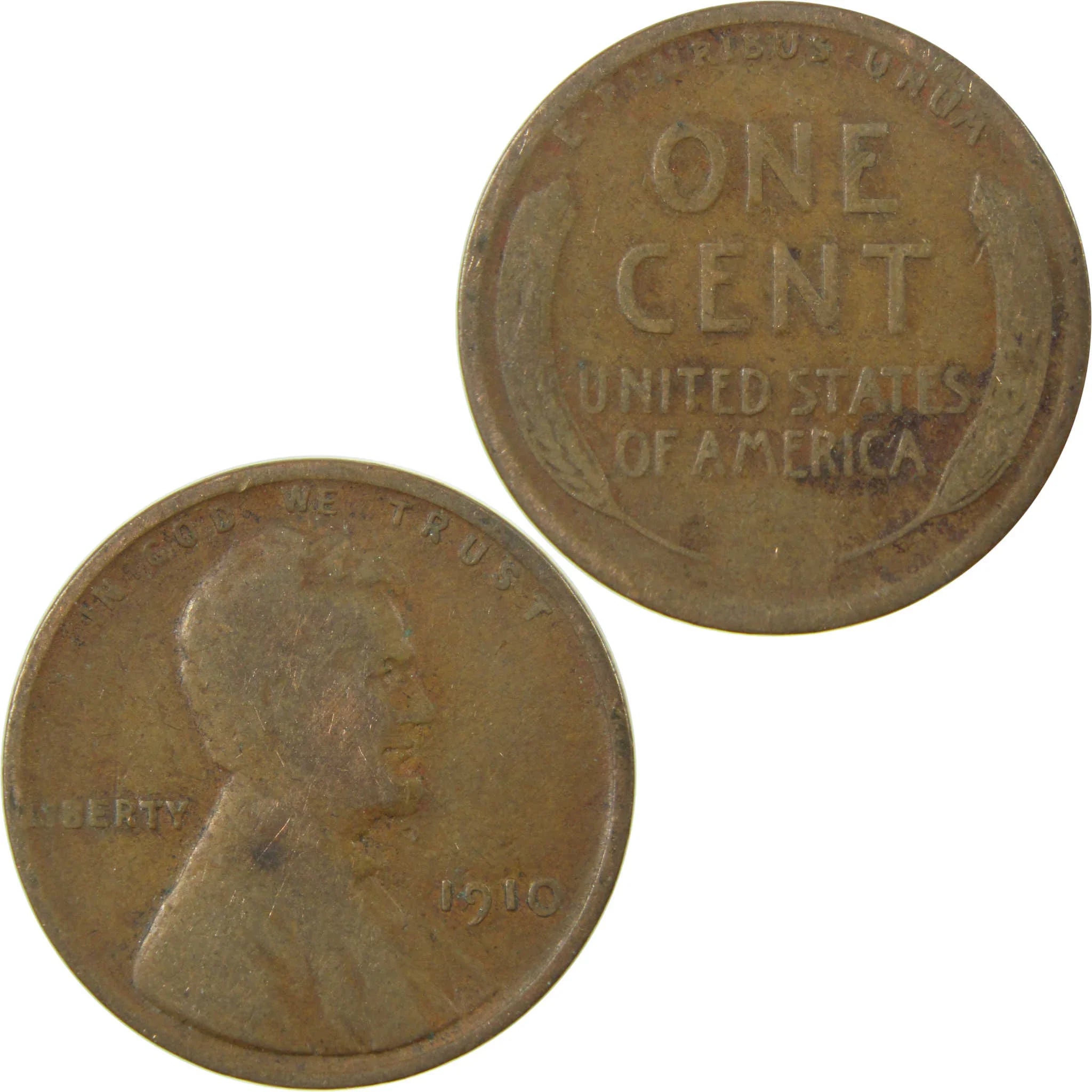 1910 Lincoln Wheat Cent VG Very Good Penny 1c Coin SKU:I26692