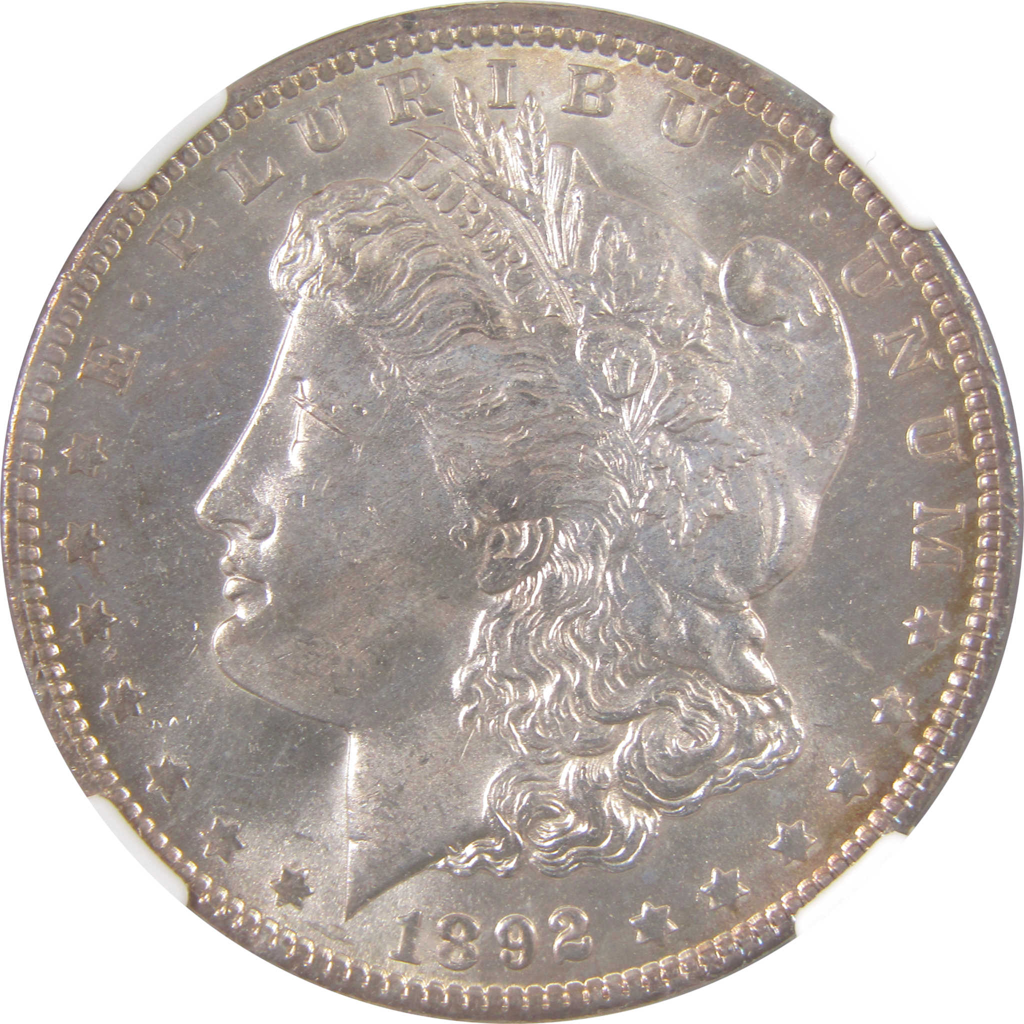1892 O Morgan Dollar MS 63 NGC Silver Uncirculated Toned SKU:I17988