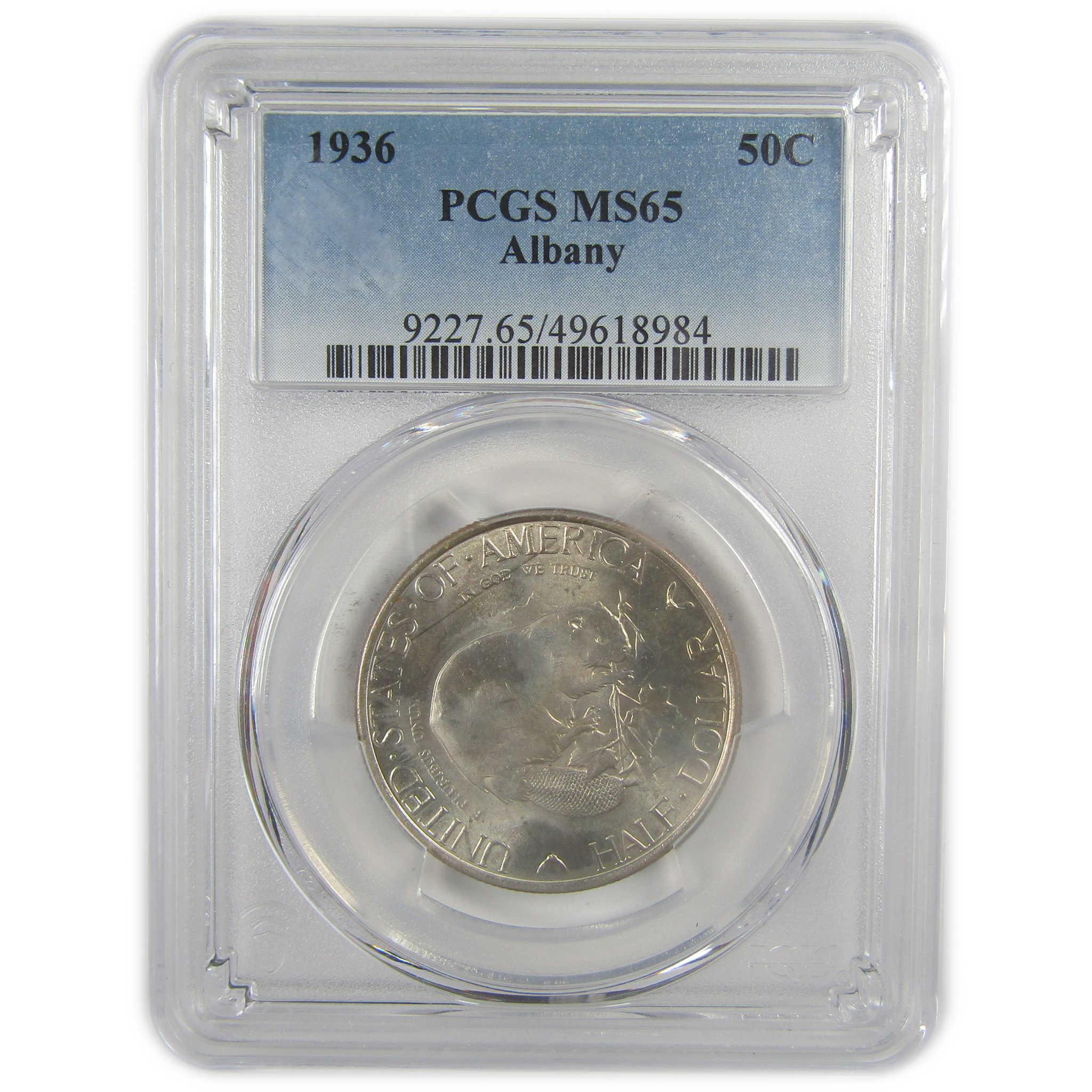 Albany New York Commemorative Half Dollar 1936 MS 65 PCGS SKU:I22015