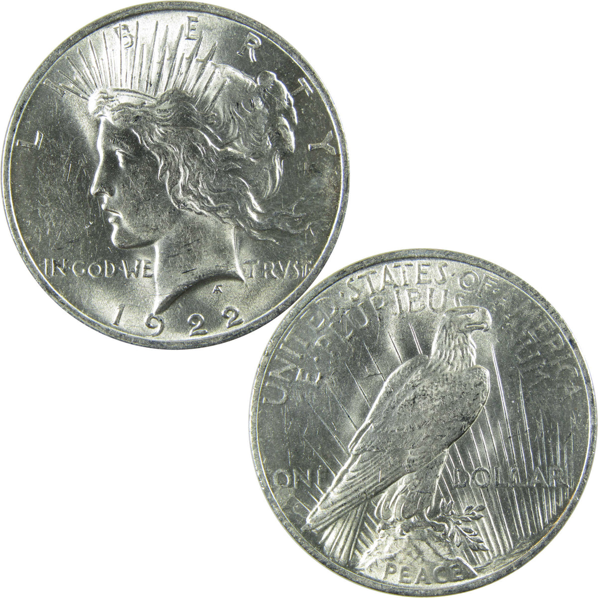 1922 Peace Silver Dollar AU About Uncirculated $1 Coin SKU:CP1738