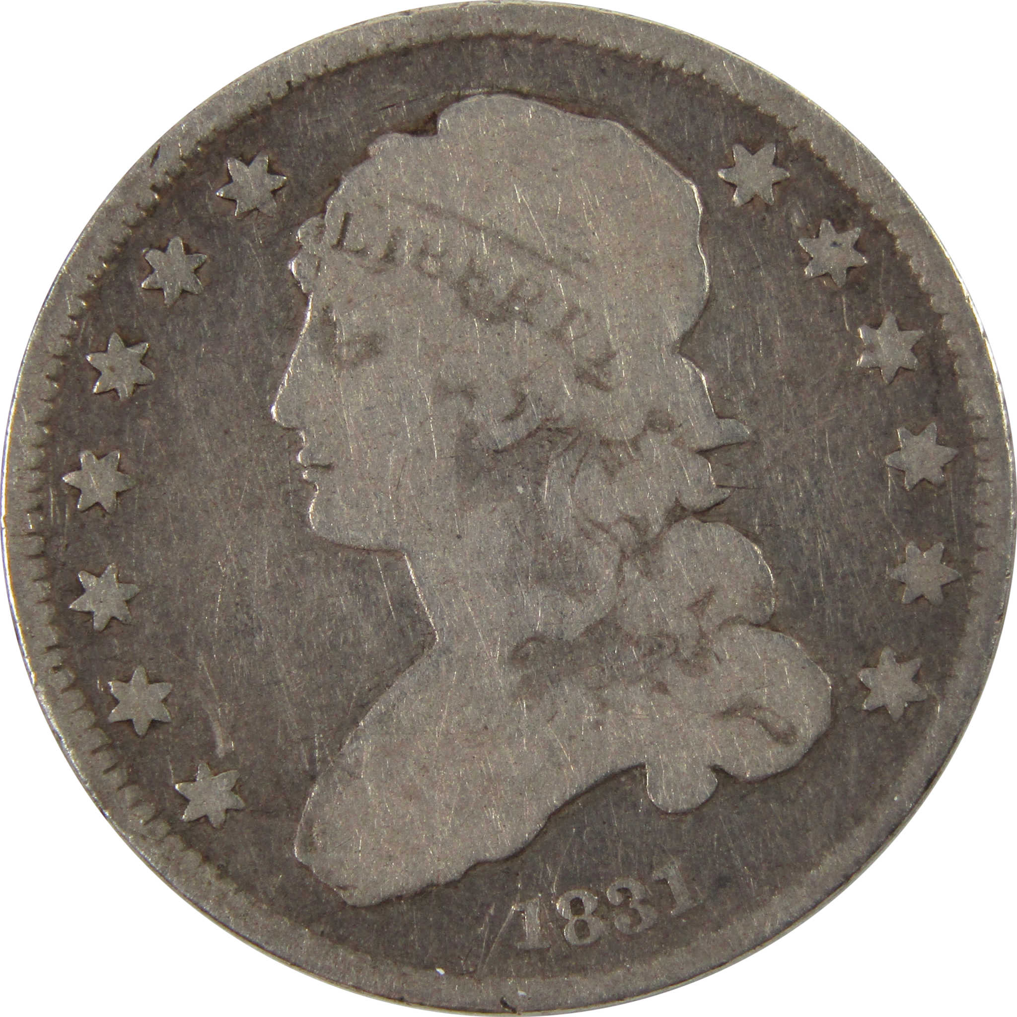 1831 Small Letters Capped Bust 25c Very Good 89.24% Silver SKU:I9925