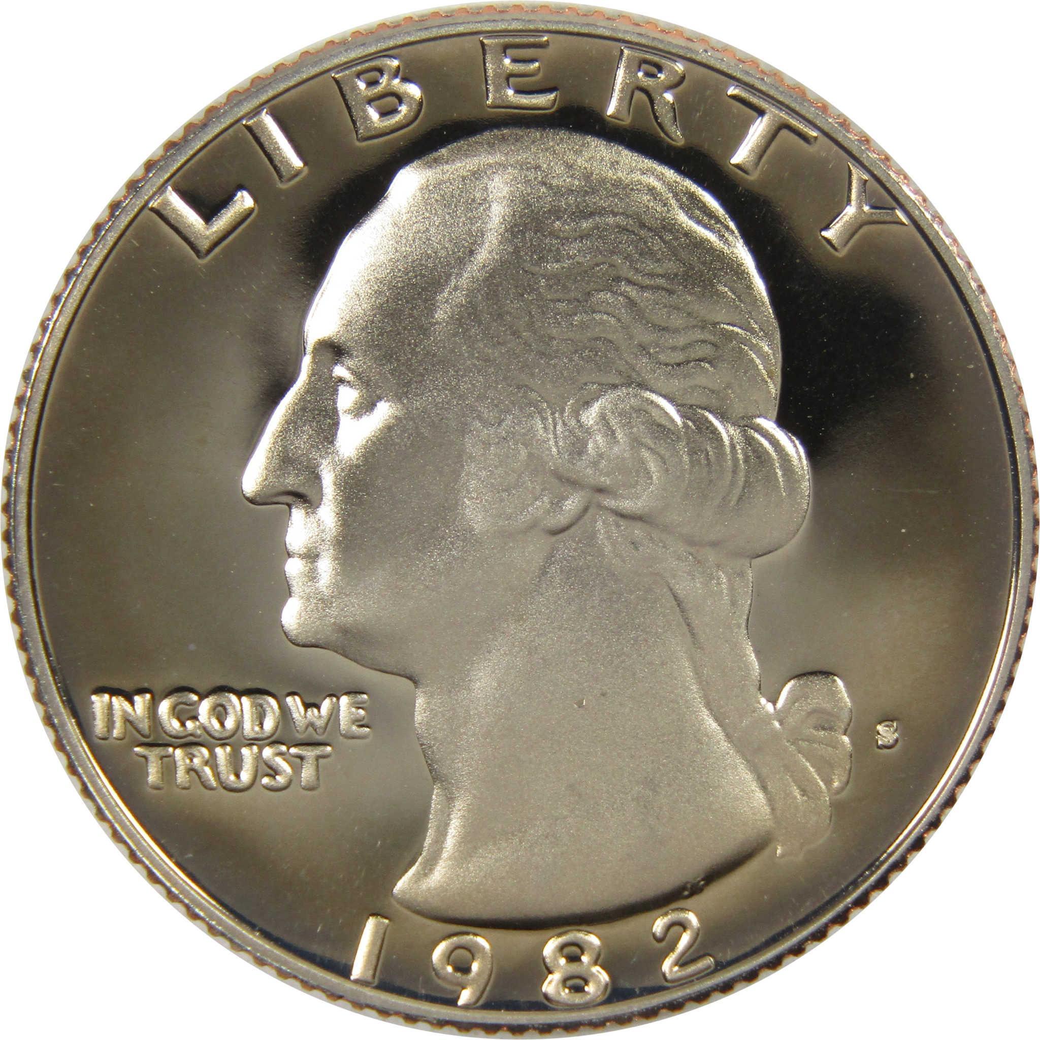 1982 S Washington Quarter Clad 25c Proof Coin