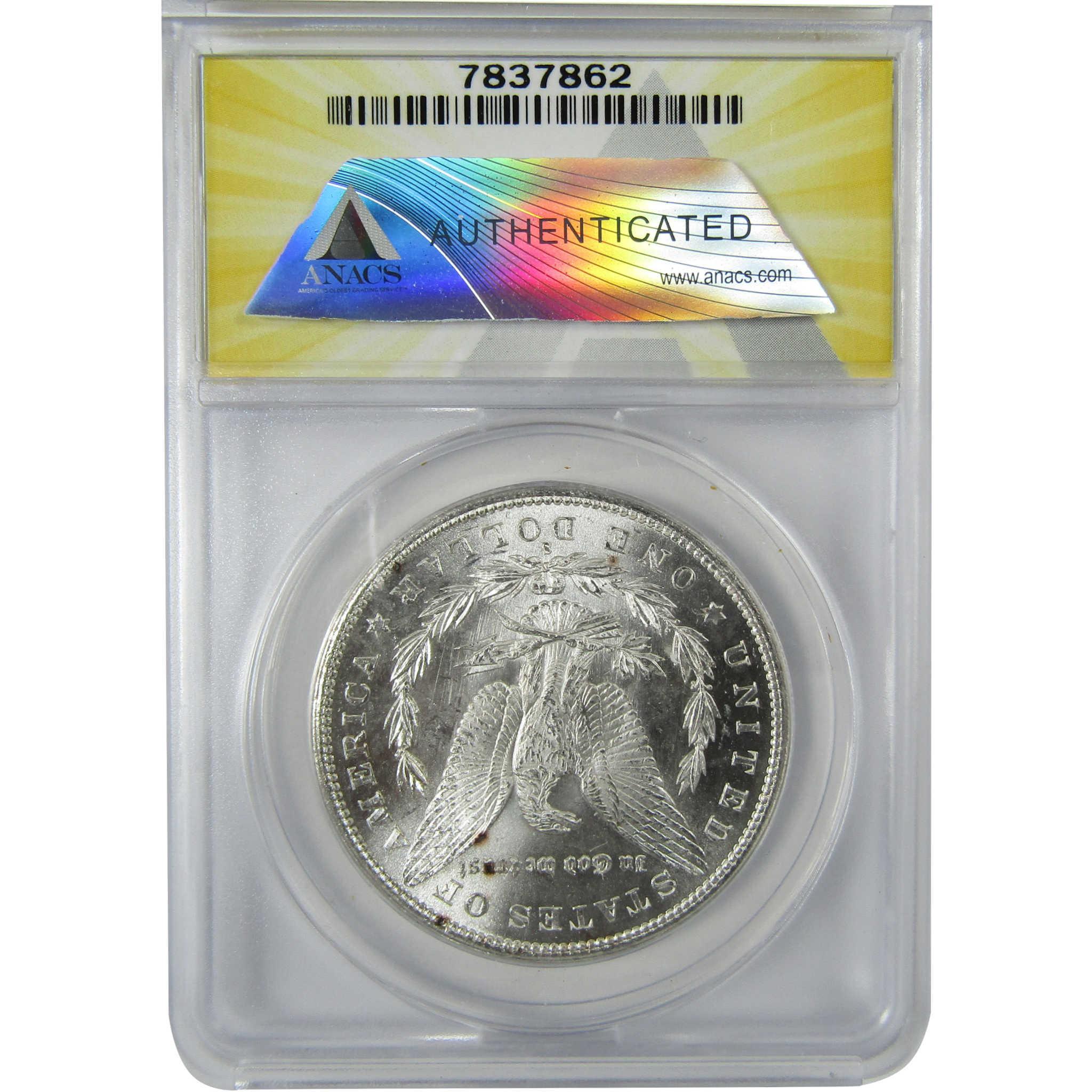 1879 S Rev 79 Morgan Silver Dollar MS 63 ANACS Uncirculated SKU:CP609 - Morgan coin - Morgan silver dollar - Morgan silver dollar for sale - Profile Coins & Collectibles