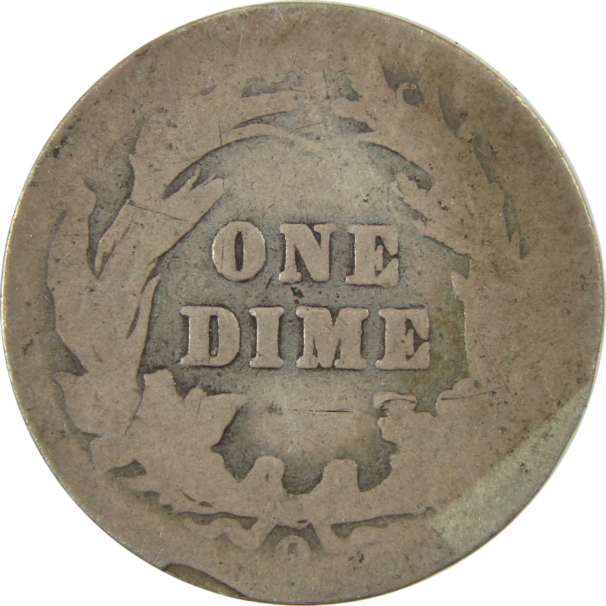 1901 O Barber Silver Dime AG About Good 10c Coin Collectible SKU:CP699
