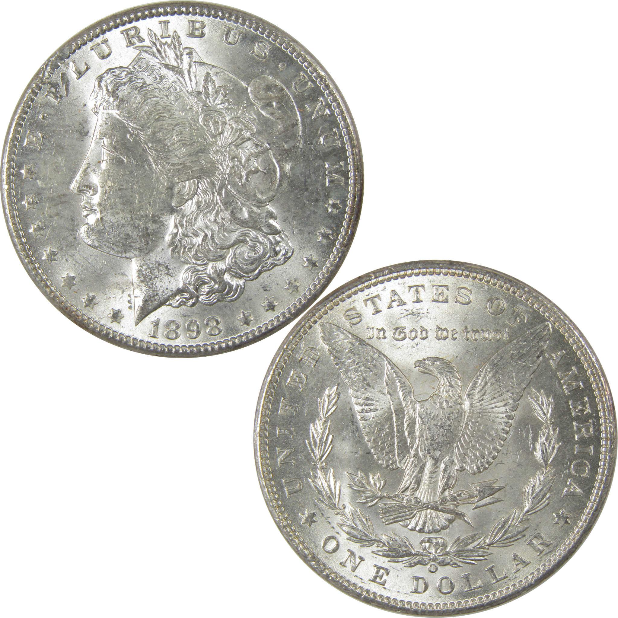 1898 O Morgan Silver Dollar Borderline Uncirculated $1 Coin SKU:I24027 - Morgan coin - Morgan silver dollar - Morgan silver dollar for sale - Profile Coins & Collectibles
