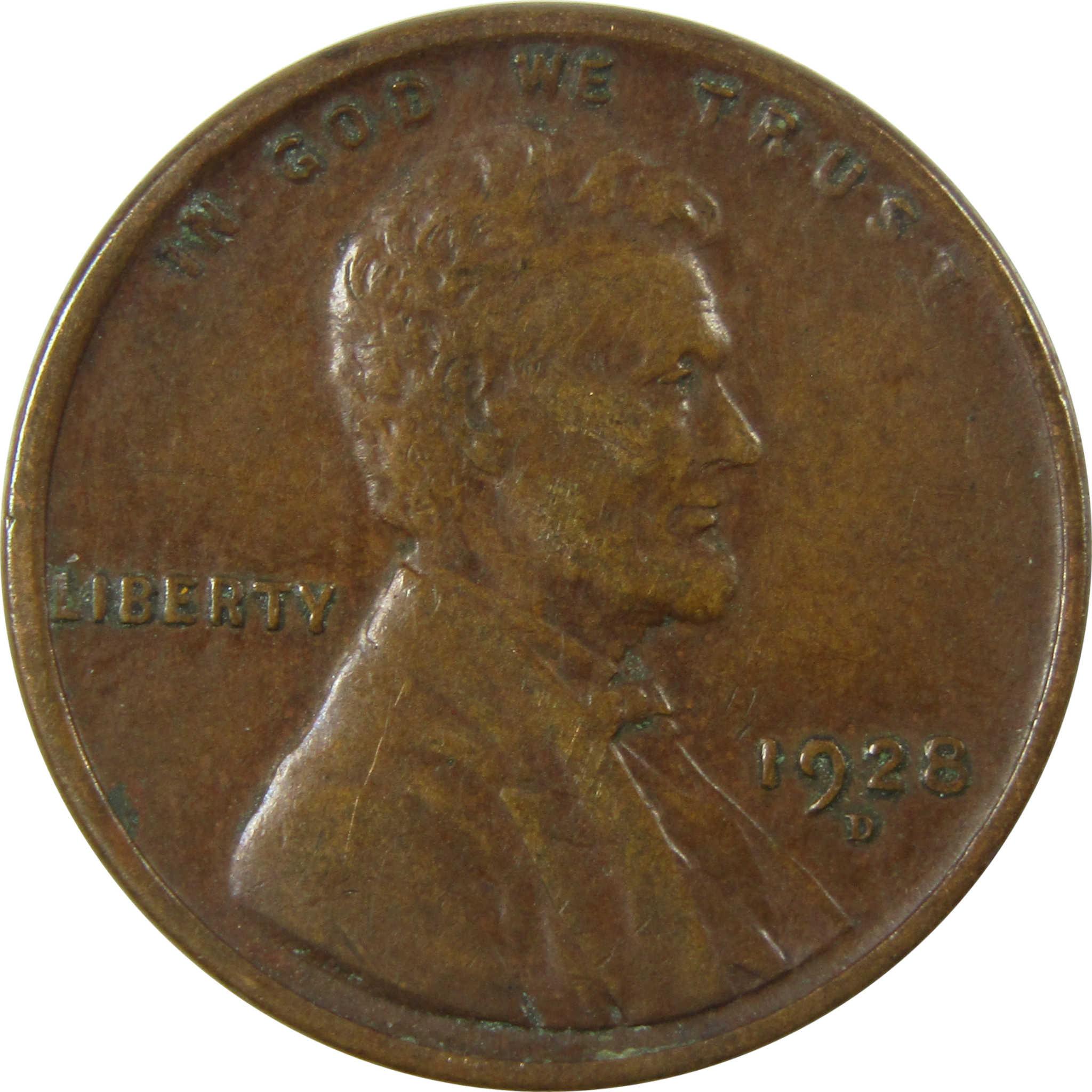 1928 D Lincoln Wheat Cent G Good Penny 1c Coin Collectible SKU:I26694
