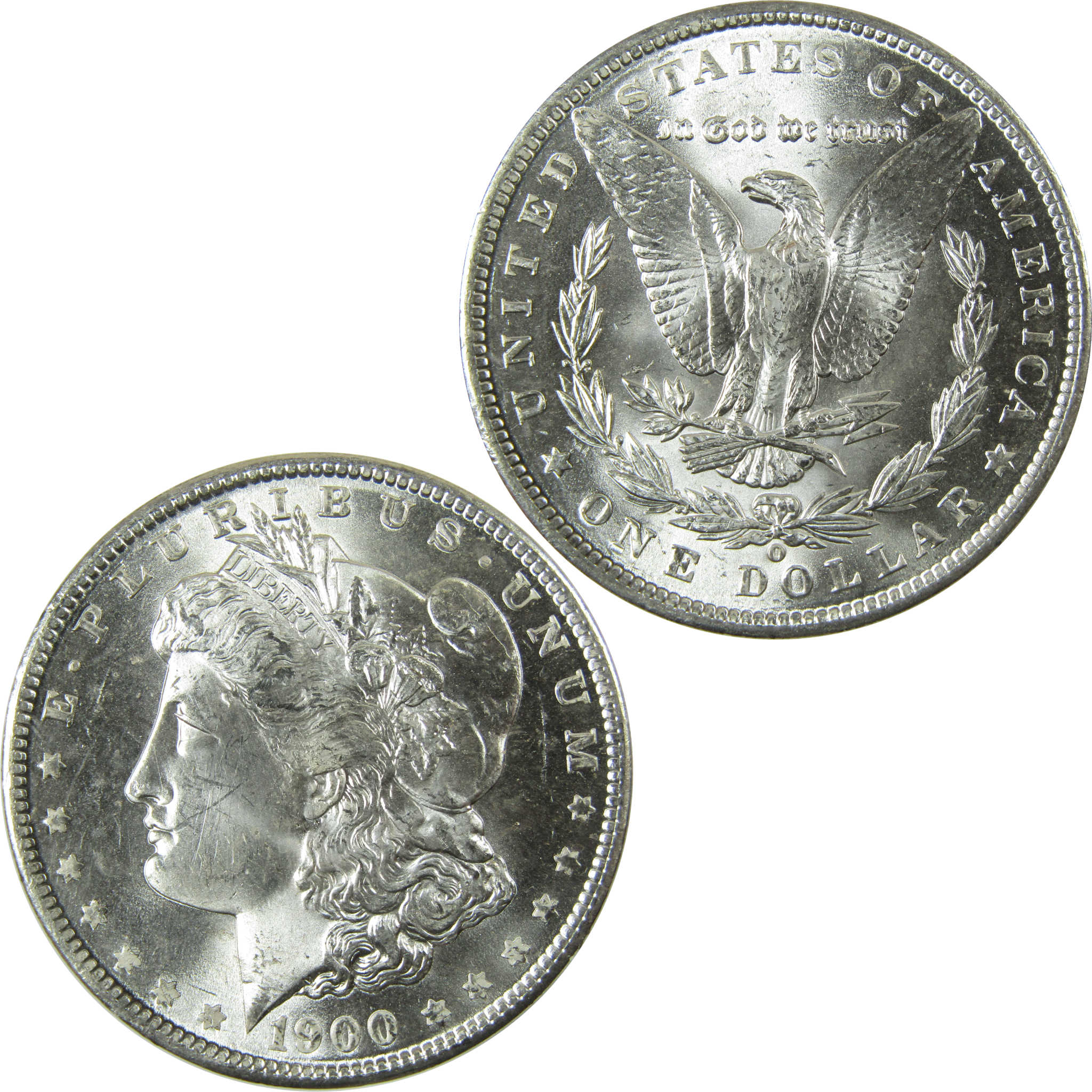 1900 O Morgan Silver Dollar Uncirculated Mint State $1 Coin SKU:I28370
