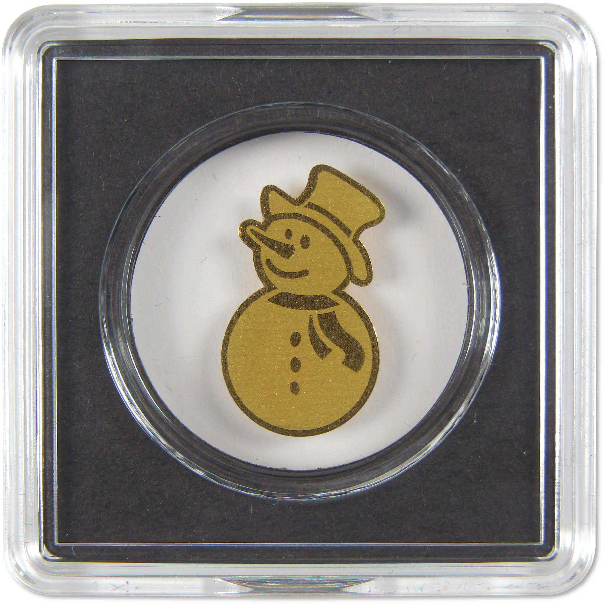 Merry Christmas Snowman 3000 CFA 1/1000 oz .999 Gold Coin SKU:OPC244