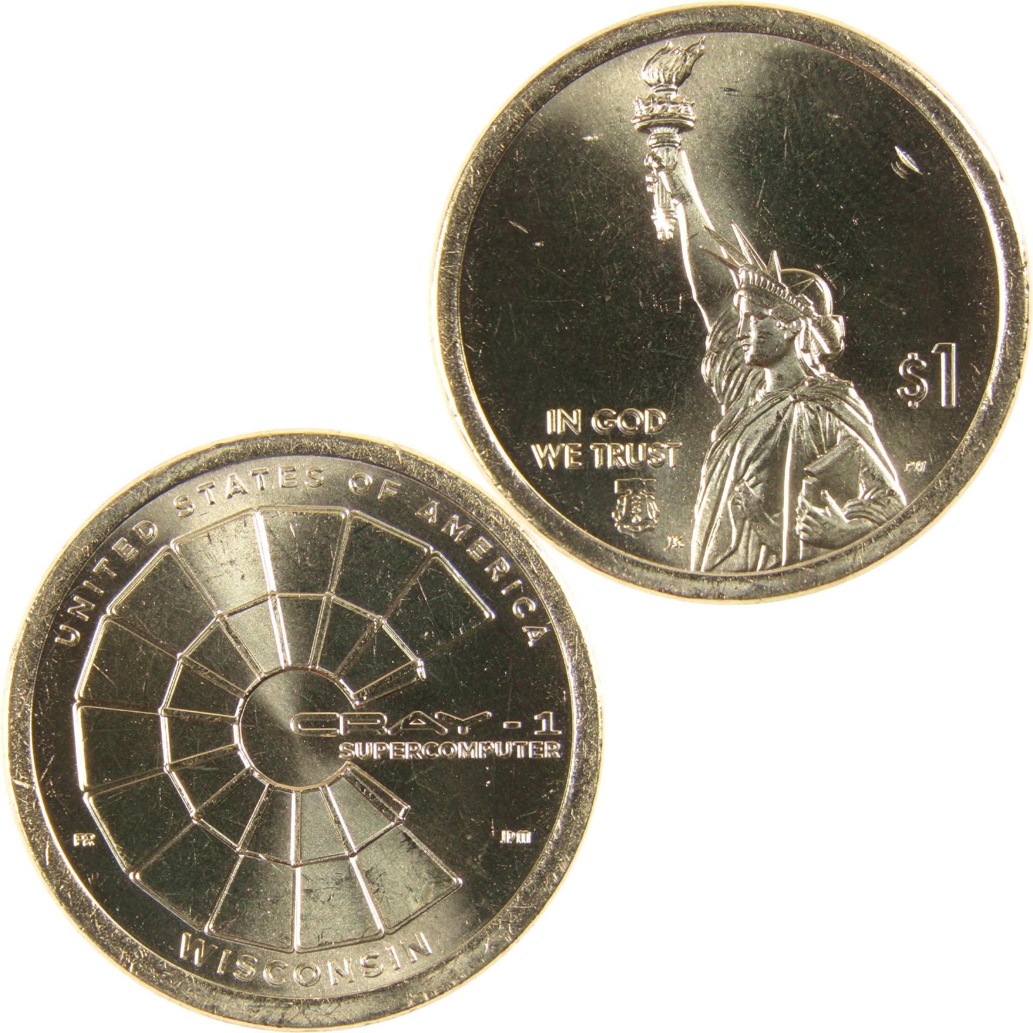 2026 P Wisconsin Cray-1 Supercomputer Innovation Dollar Uncirculated