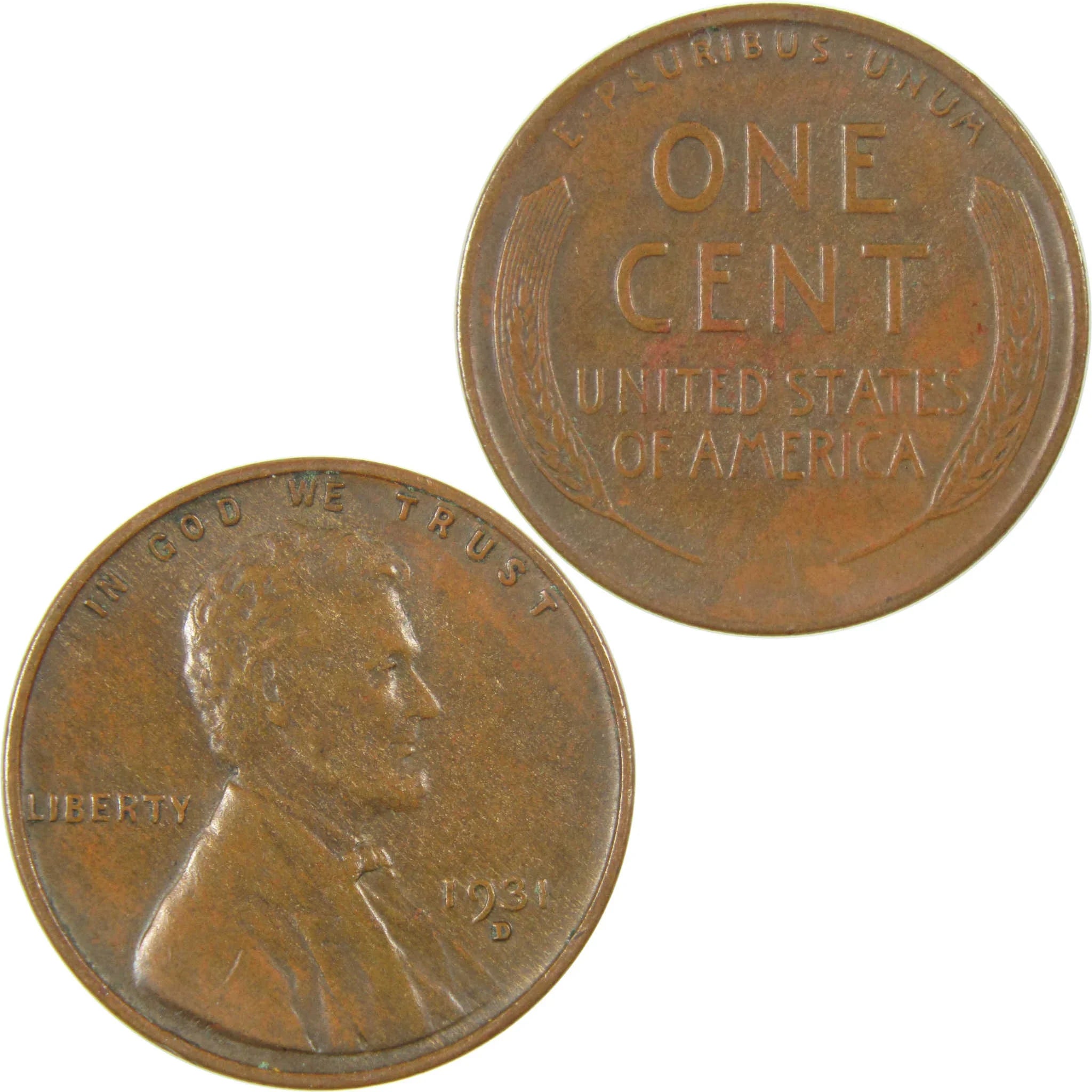 1931 D Lincoln Wheat Cent XF EF Extremely Fine Penny SKU:I27301