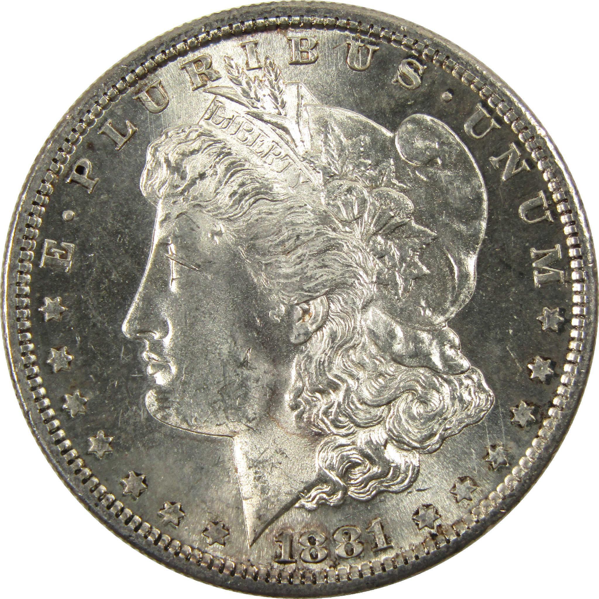 1881 S Morgan Dollar CH AU Choice About Uncirculated Silver $1 Coin - Morgan coin - Morgan silver dollar - Morgan silver dollar for sale - Profile Coins & Collectibles