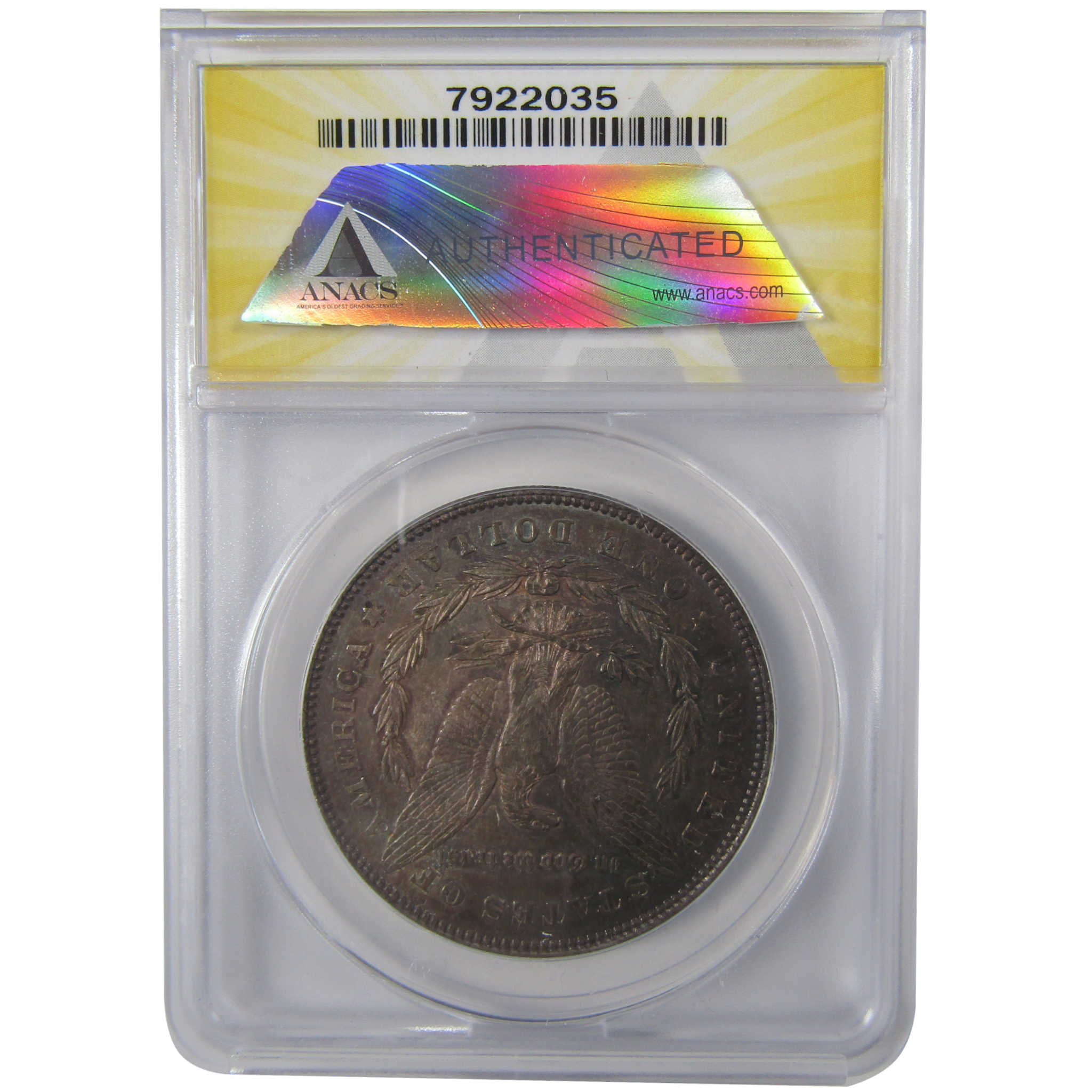 1878 7TF Rev 78 Morgan Silver Dollar AU 55 ANACS $1 Coin SKU:I25656