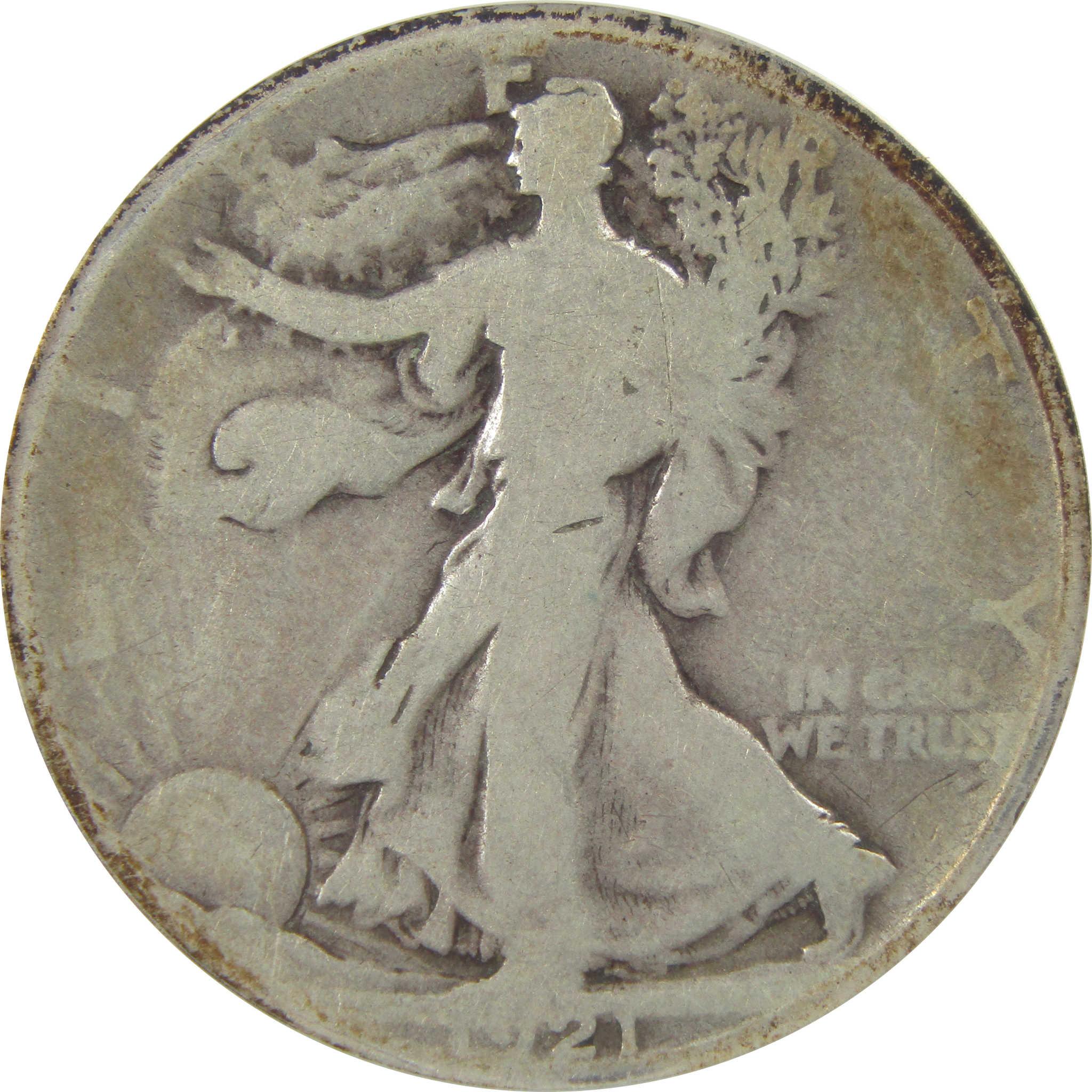 1921 D Liberty Walking Half Dollar G 4 Details ANACS Silver SKU:I22345