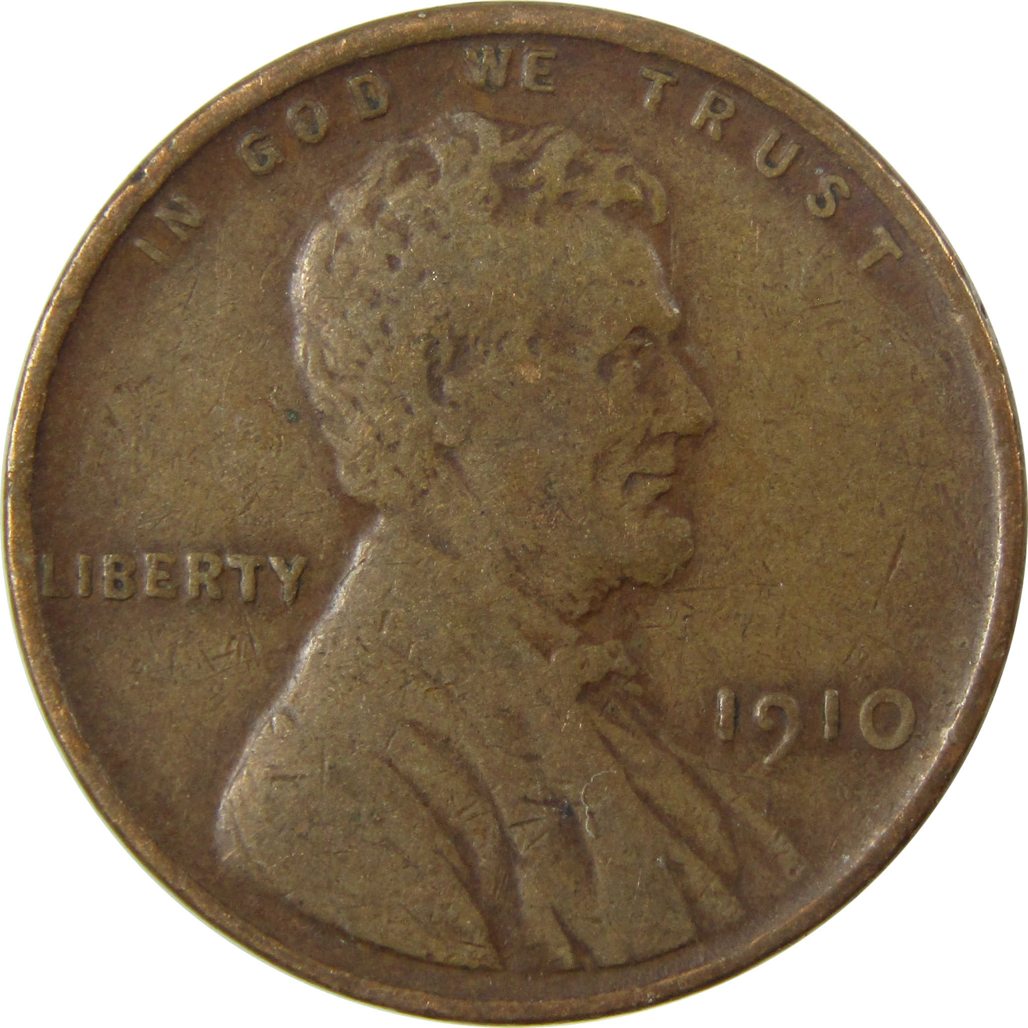 1910 Lincoln Wheat Cent VF Very Fine Penny 1c Coin SKU:I26820