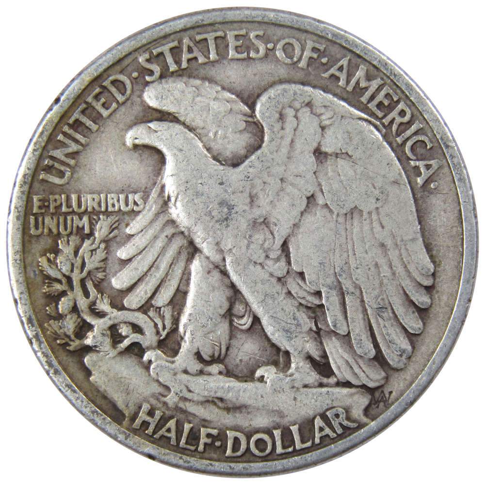 1938 Liberty Walking Half Dollar F Fine Silver 50c Coin