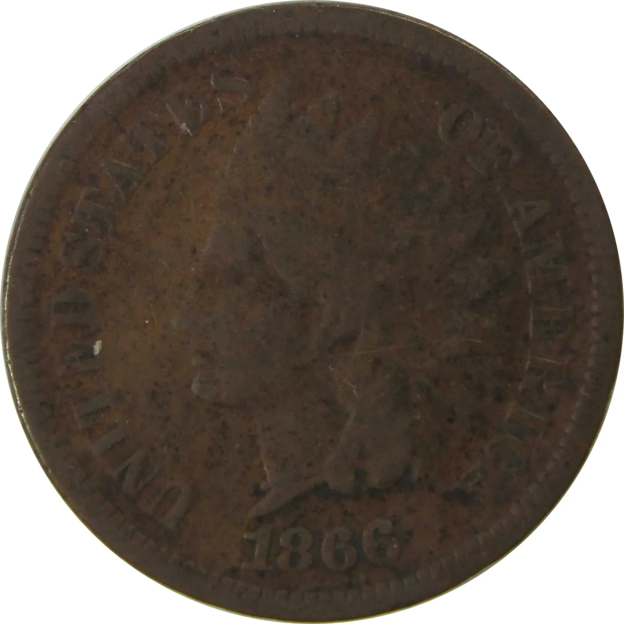 1866 Indian Head Cent G Good Penny 1c Coin SKU:CPC0573