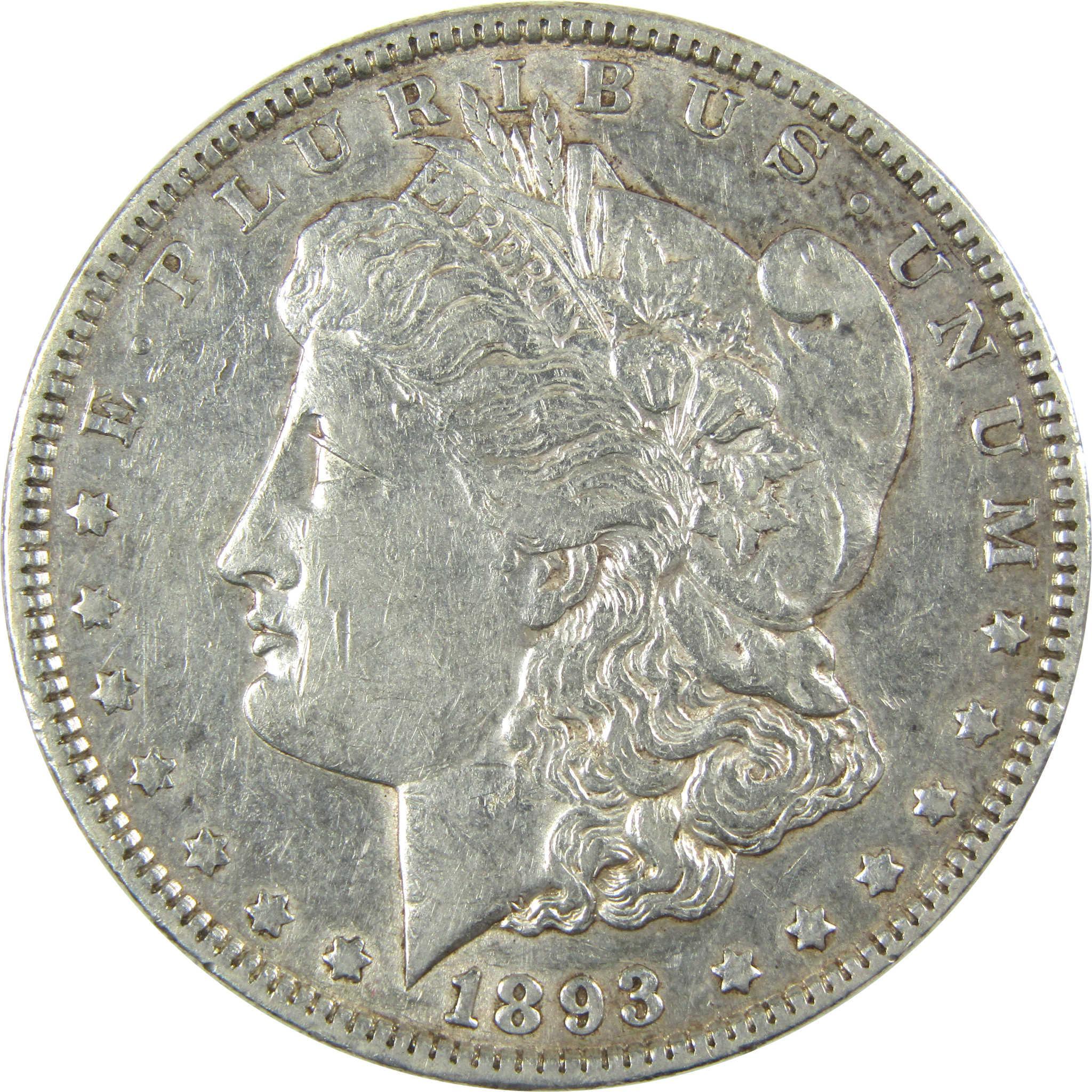 1893 Morgan Silver Dollar XF EF Extremely Fine $1 Coin SKU:CP736 - Morgan coin - Morgan silver dollar - Morgan silver dollar for sale - Profile Coins & Collectibles