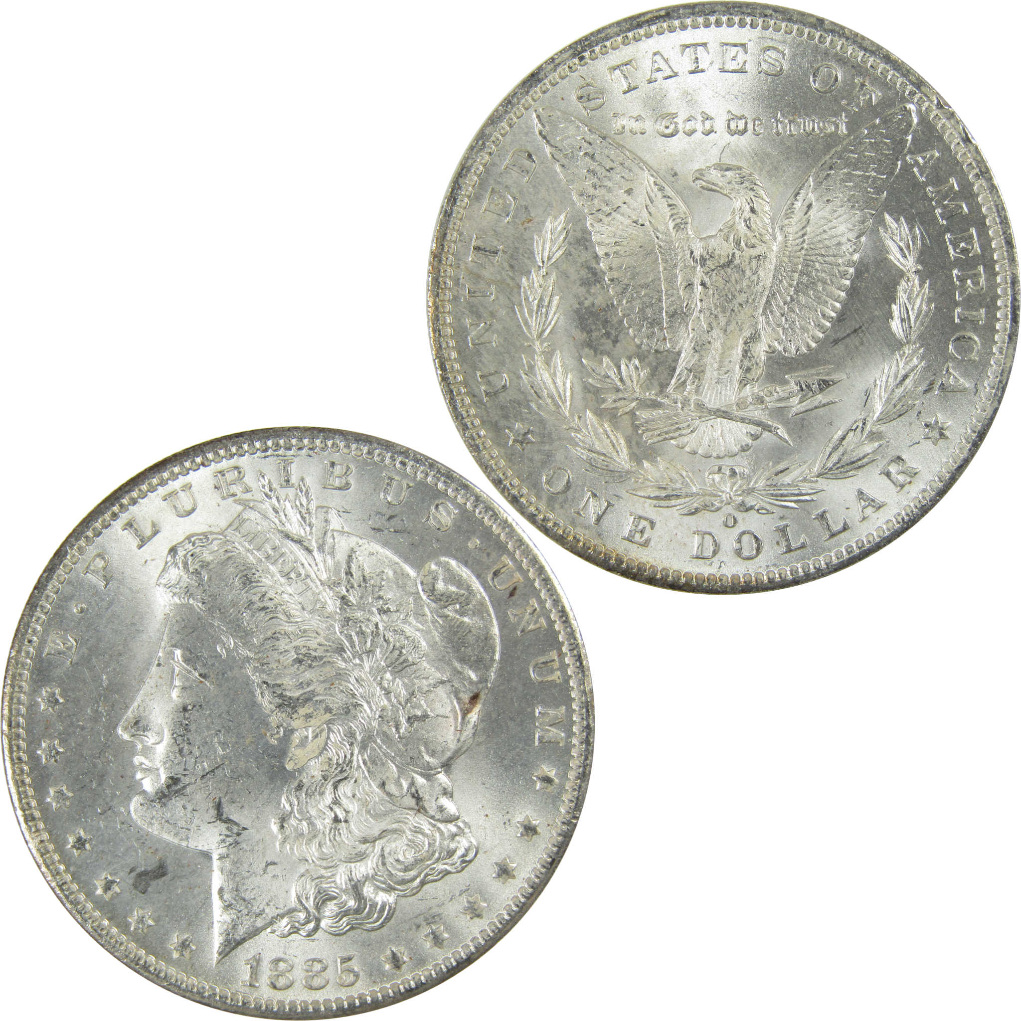 1885 O Morgan Silver Dollar Uncirculated Mint State $1 Coin SKU:I27480