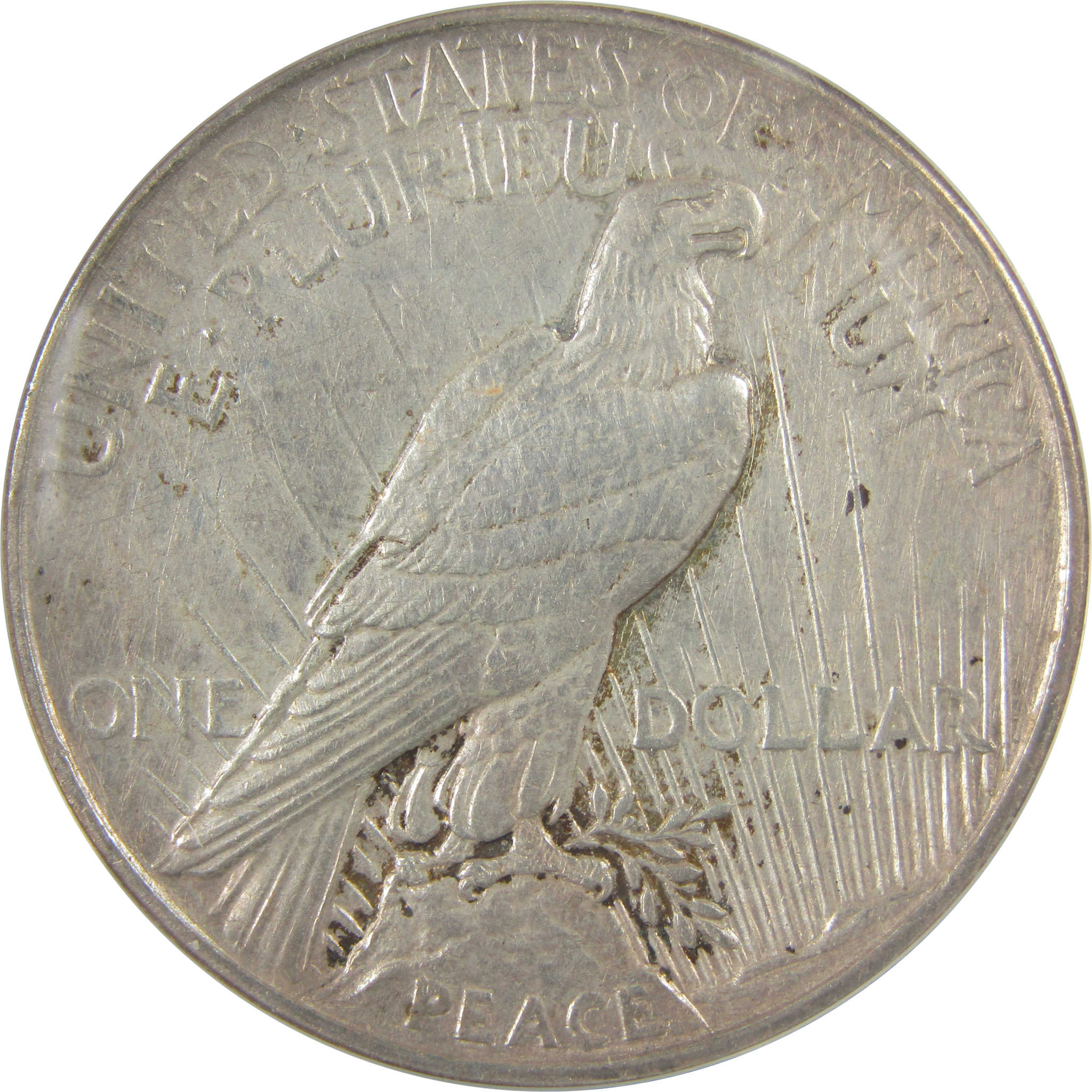 1921 High Relief Peace Dollar AU 50 Details ANACS Silver SKU:I21382