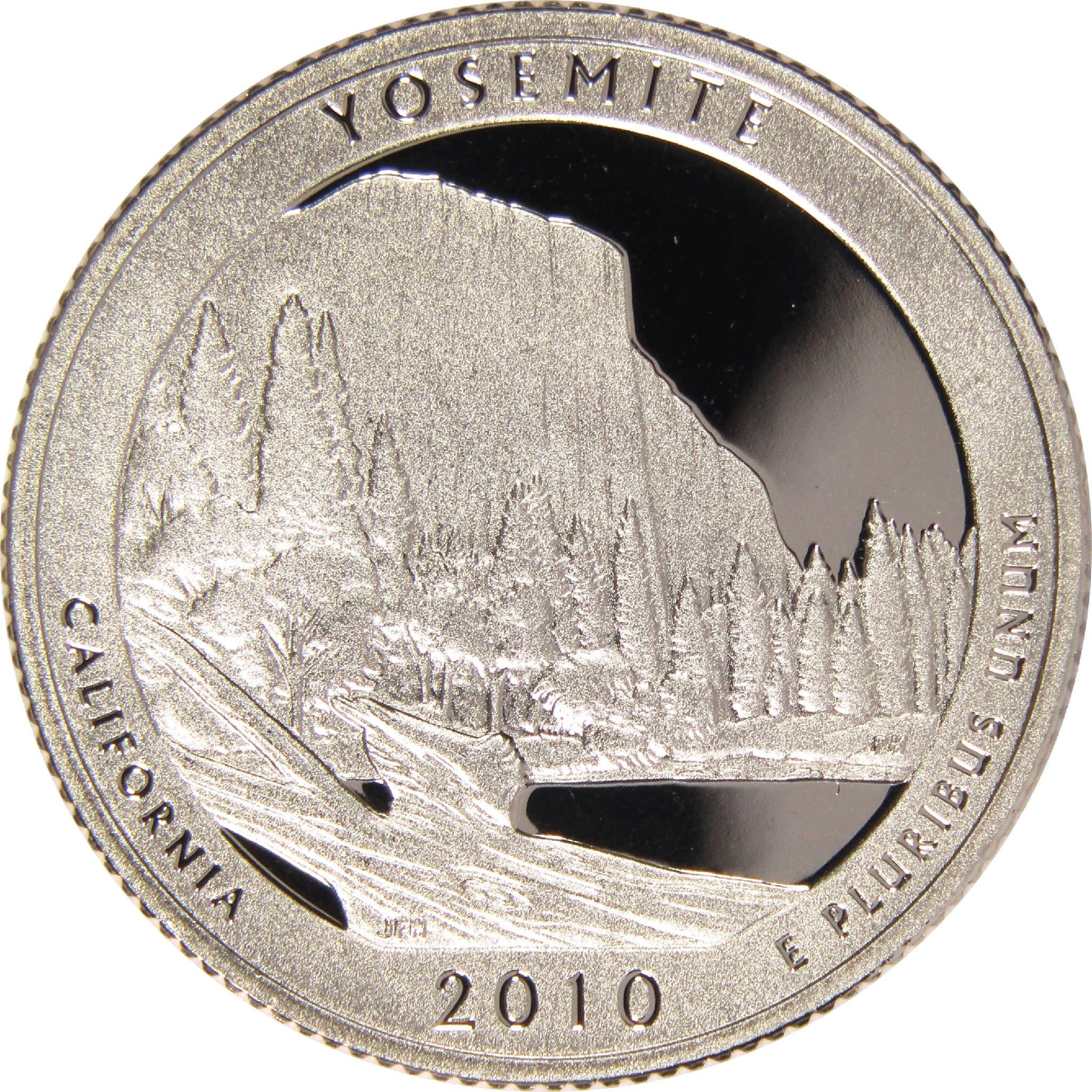 2010 S Yosemite National Park Quarter Clad 25c Proof Coin