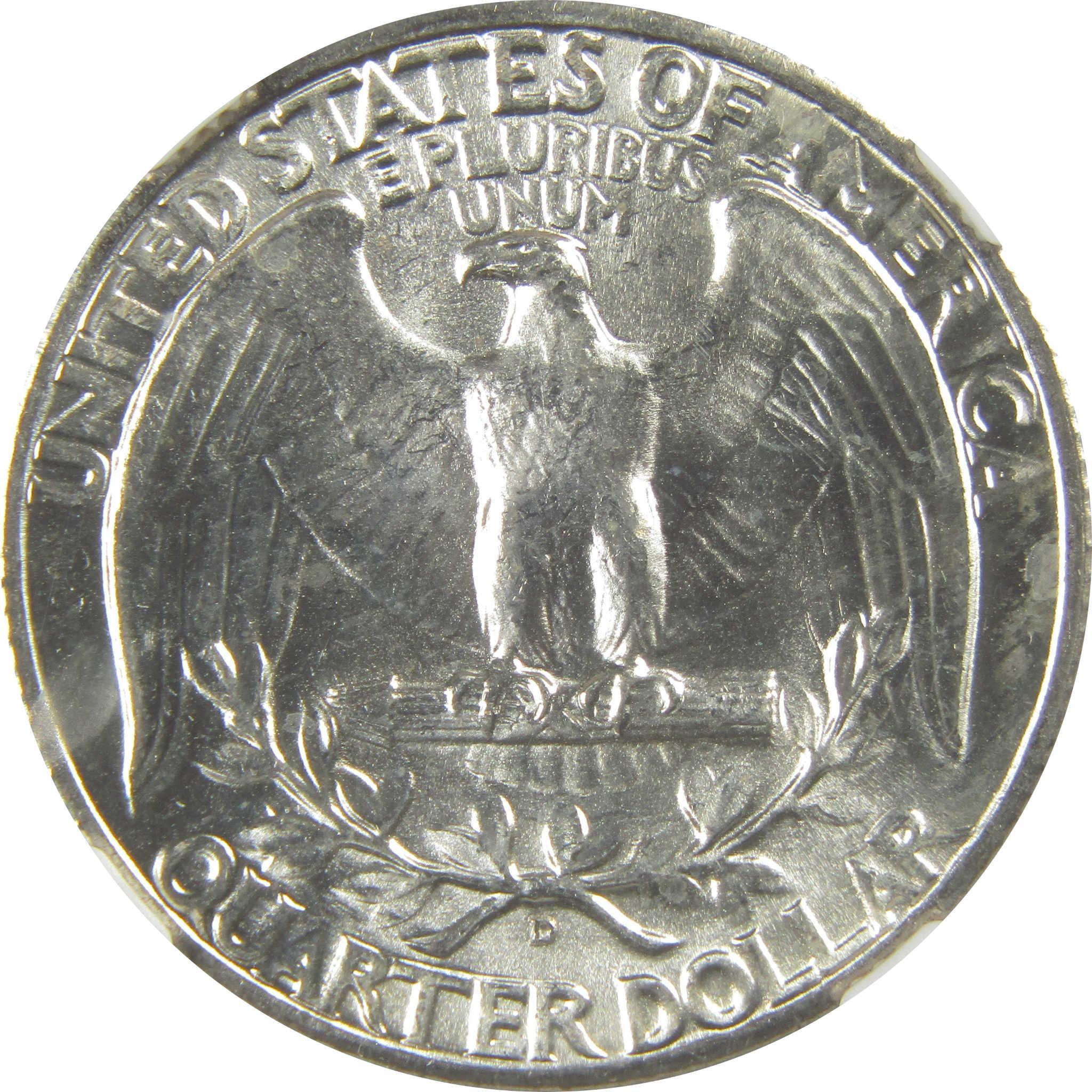 1943 D Washington Quarter MS 64 NGC Silver Bag Fragment SKU:I20620