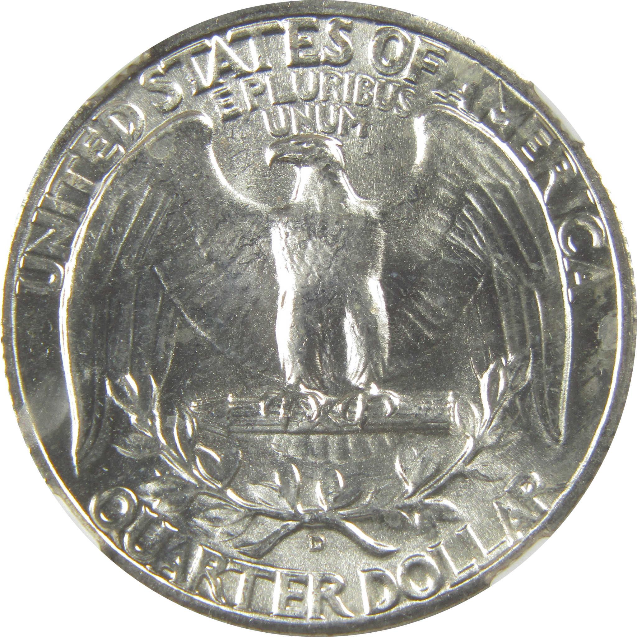 1943 D Washington Quarter MS 64 NGC Silver Bag Fragment SKU:I20620