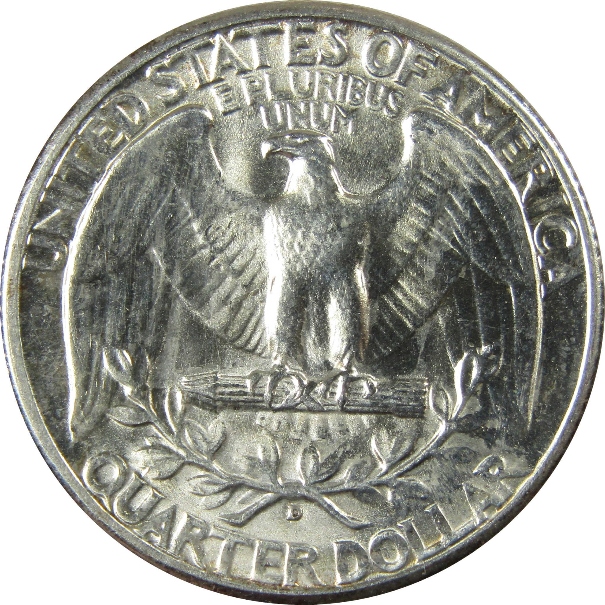 1939 D Washington Silver Quarter Uncirculated Details SKU:I25397