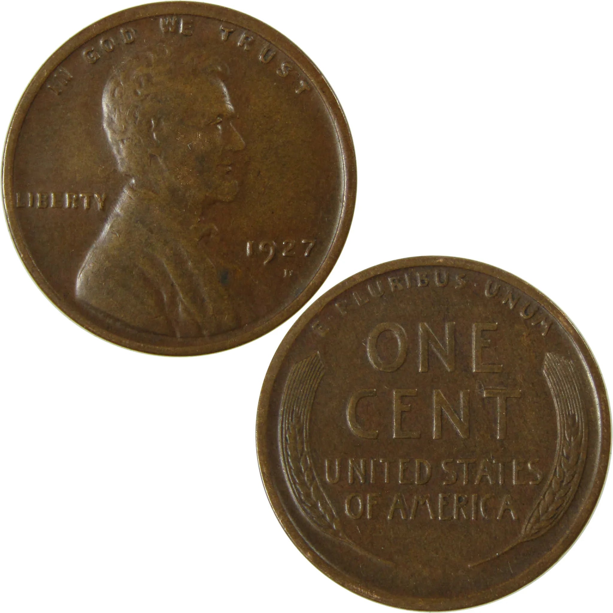 1927 D Lincoln Wheat Cent VF Very Fine Penny 1c Coin SKU:I26647