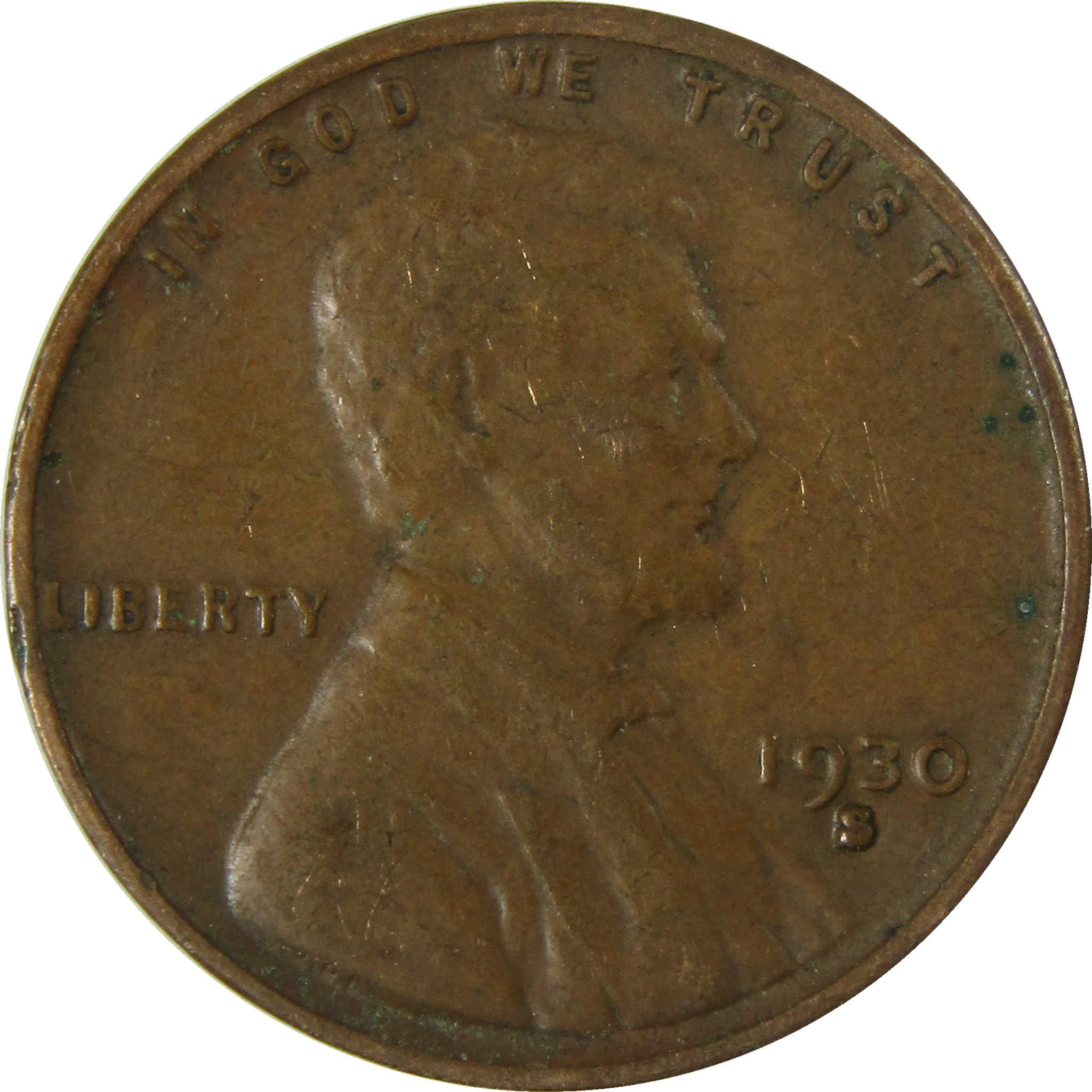 1930 S Lincoln Wheat Cent VF Very Fine Penny 1c Coin SKU:I26665