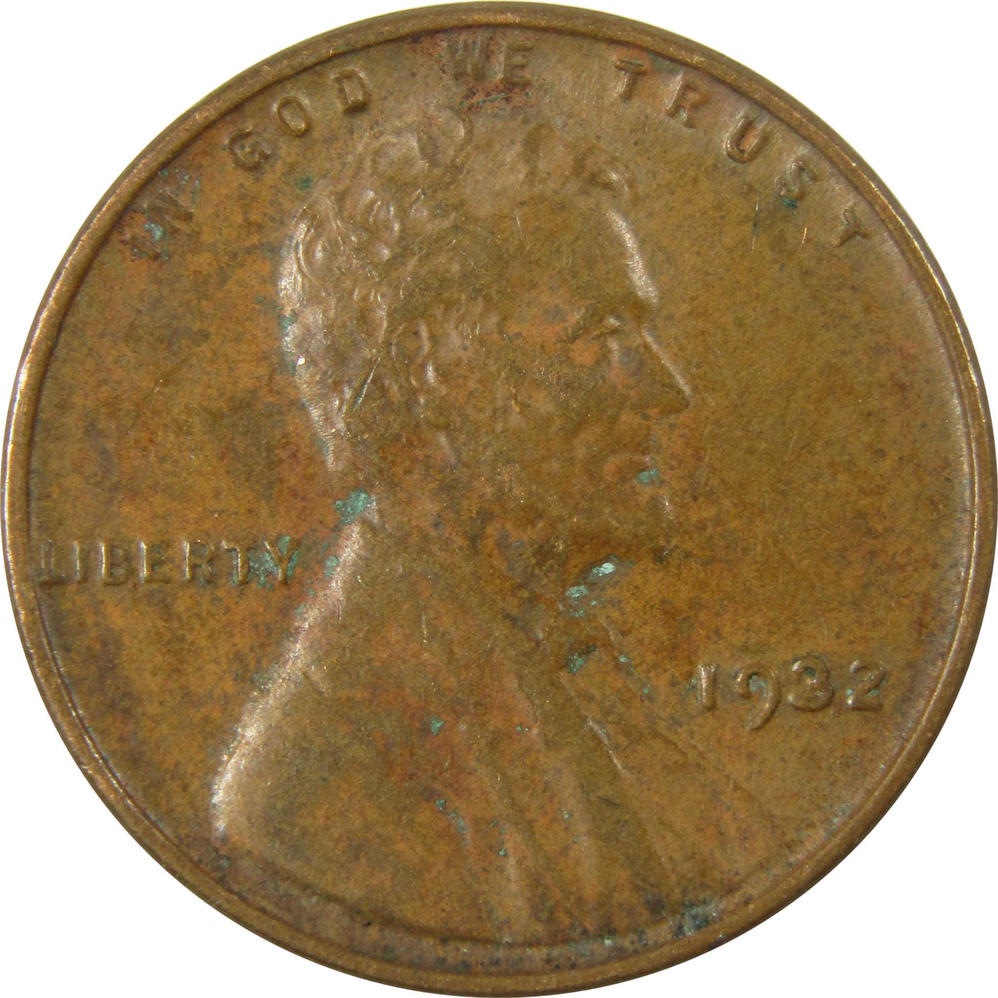 1932 Lincoln Wheat Cent XF EF Extremely Fine Penny 1c Coin SKU:I26689