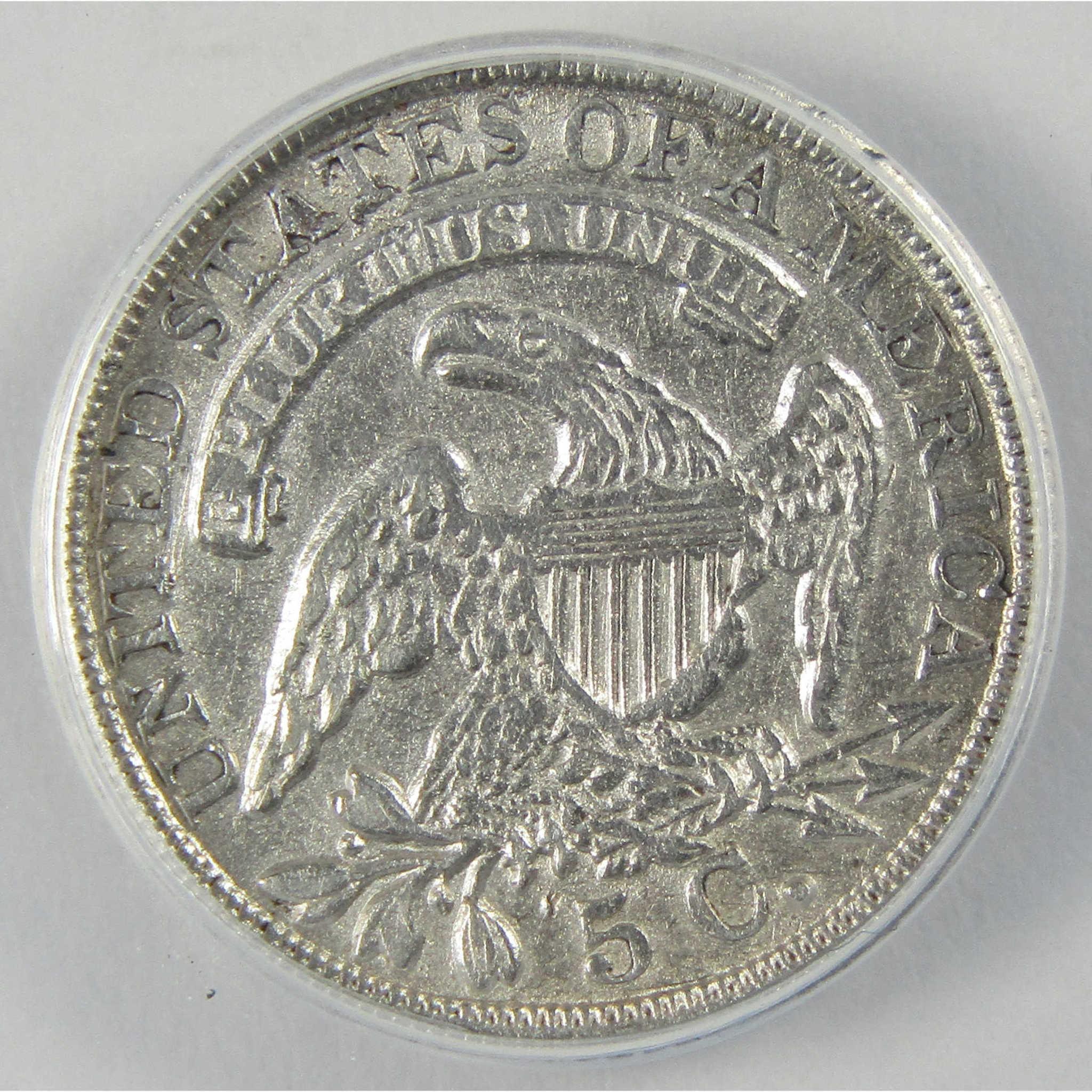 1837 Large 5C Capped Bust Half Dime EF 45 Details ANACS SKU:I25511