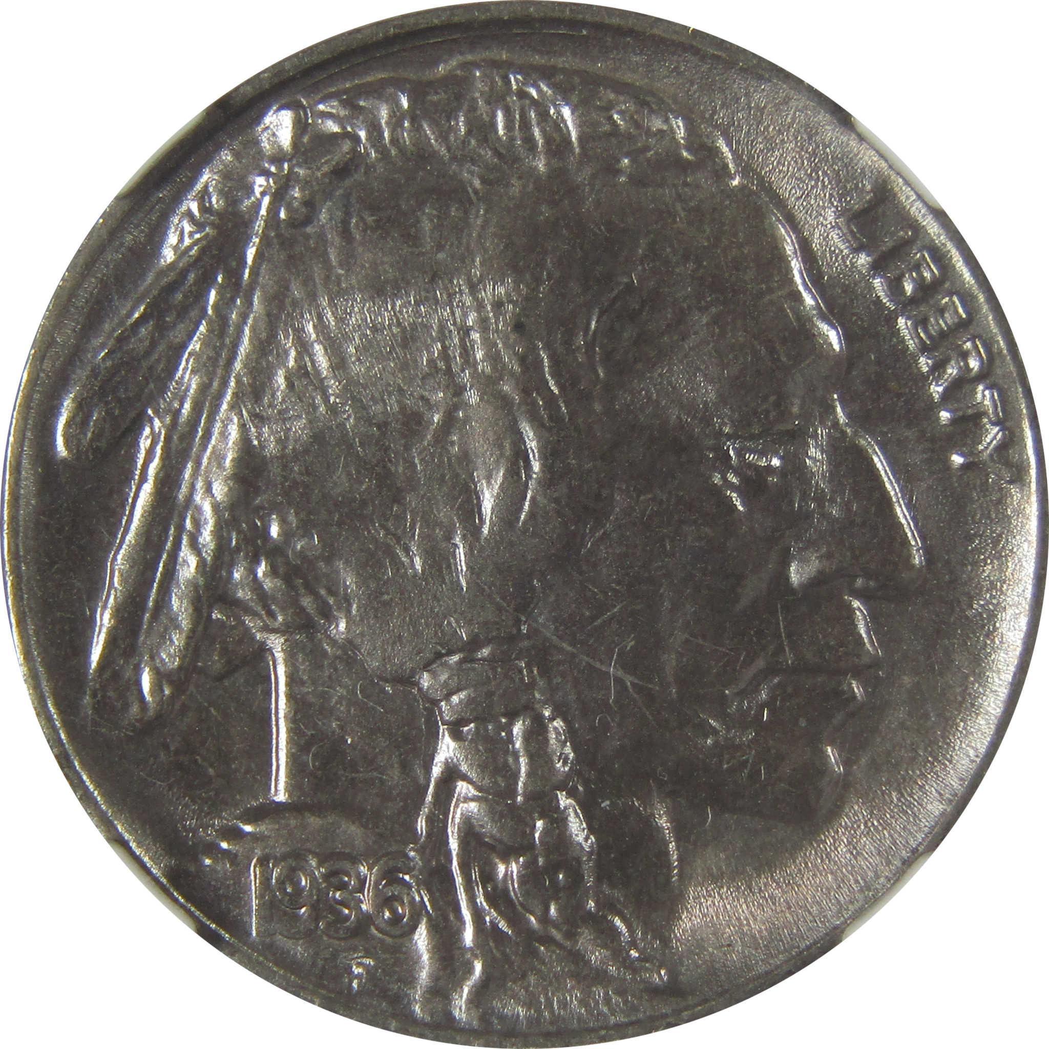 1936 Indian Head Buffalo Nickel MS 65 NGC Bag Fragment SKU:I22649