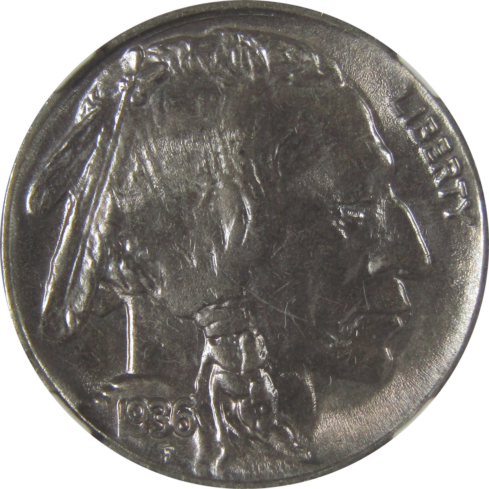 1936 Indian Head Buffalo Nickel MS 65 NGC Bag Fragment SKU:I22649