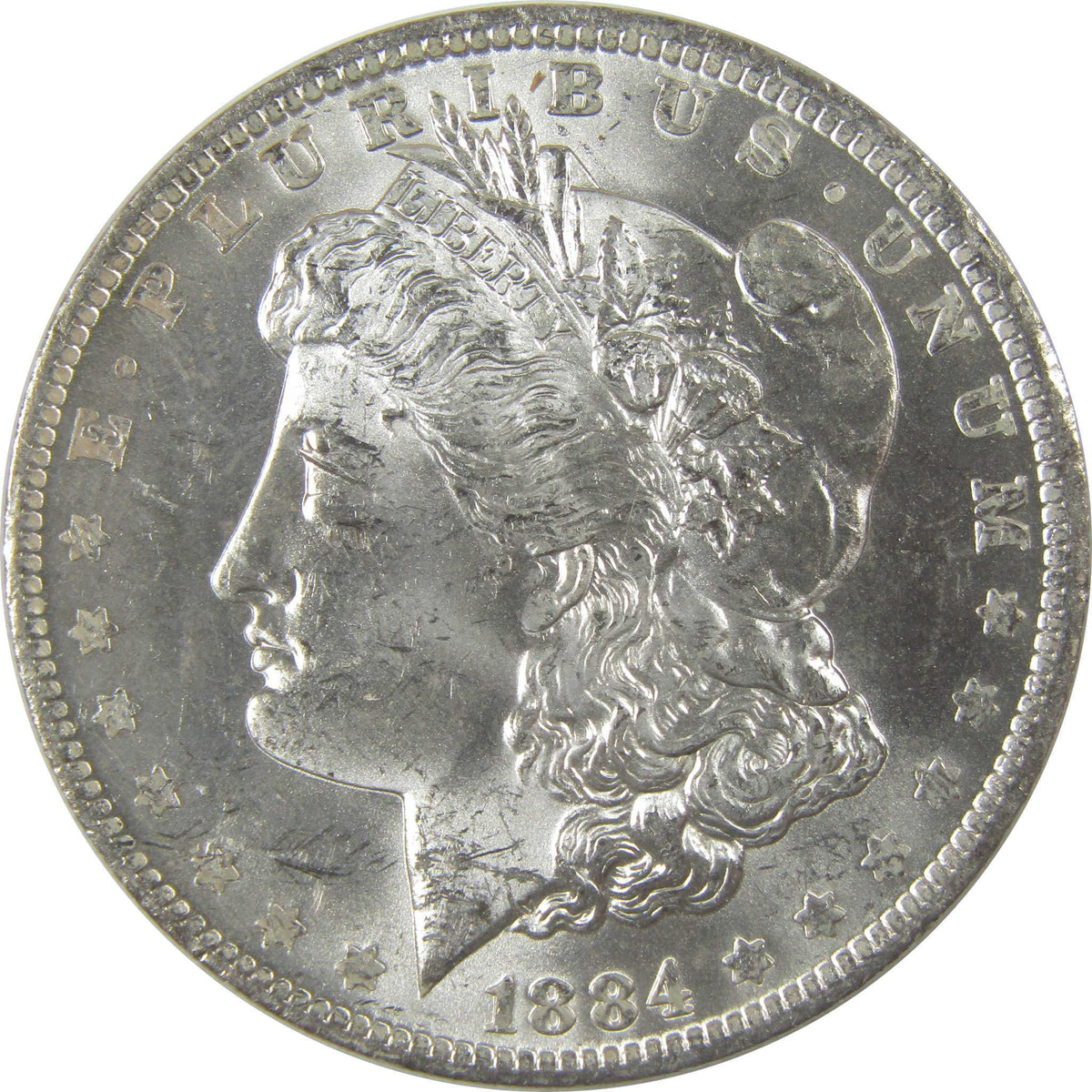 1884 O Morgan Silver Dollar BU Choice Uncirculated Toned SKU:I24175