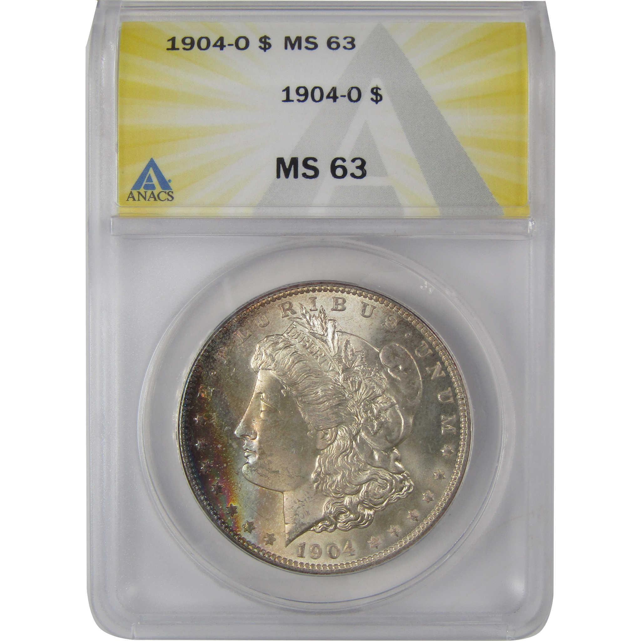 1904 O Morgan Dollar MS 63 ANACS Silver Uncirculated $1 Coin SKU:CP187 - Morgan coin - Morgan silver dollar - Morgan silver dollar for sale - Profile Coins & Collectibles