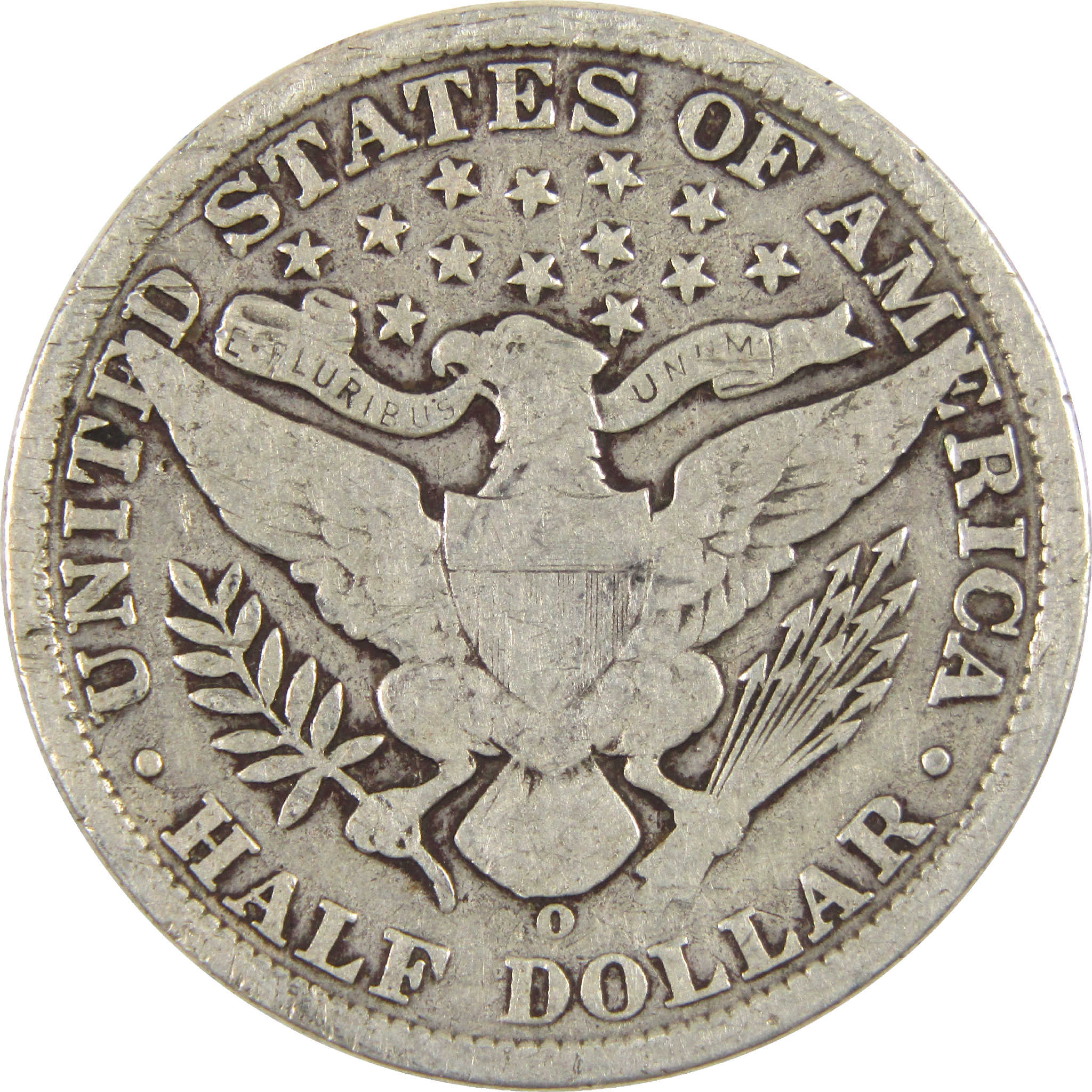 1906 O Barber Half Dollar Circulated Silver 50c Coin Collectible