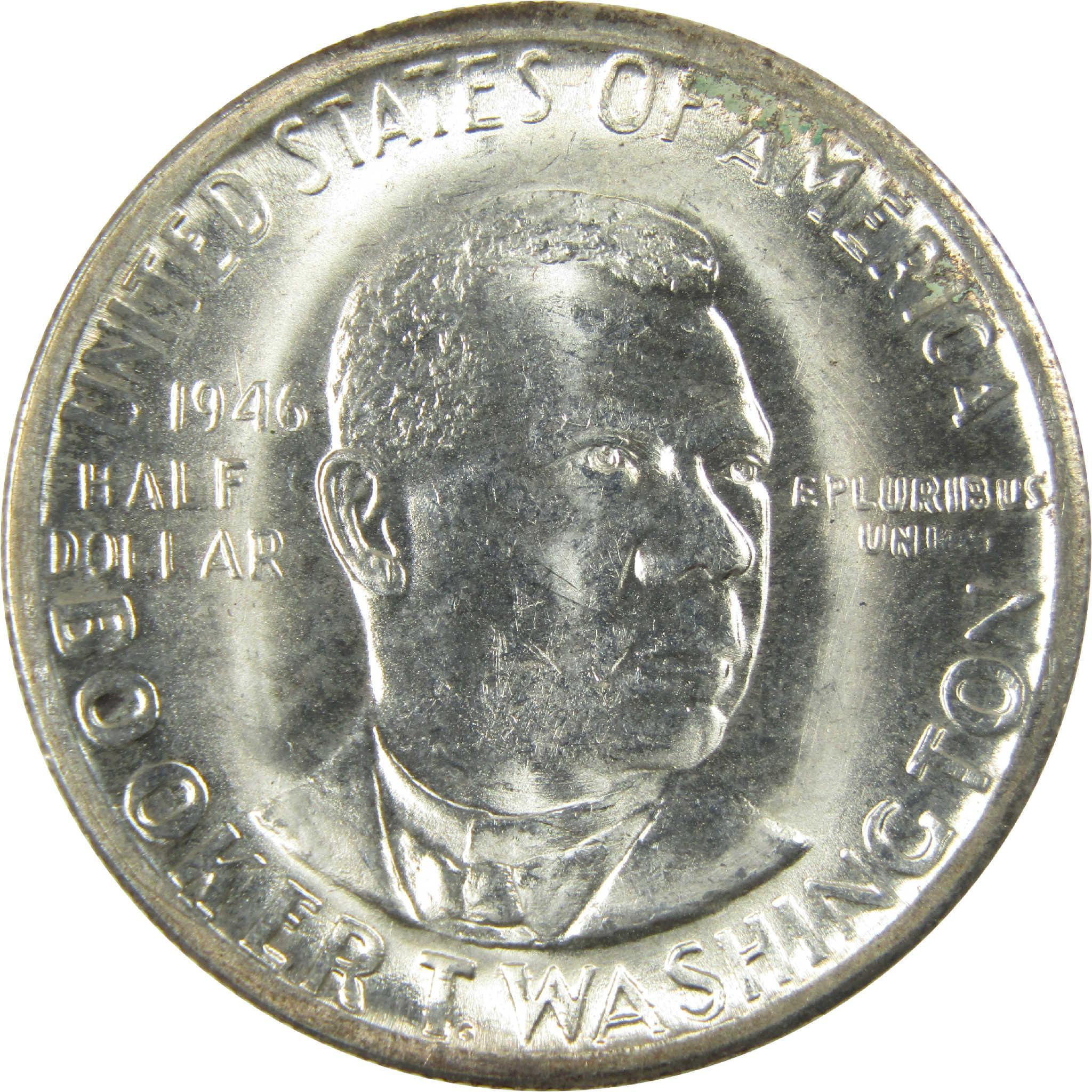 1946 PDS Booker T Washington 50C 3 Coin All Mint Set Uncirculated