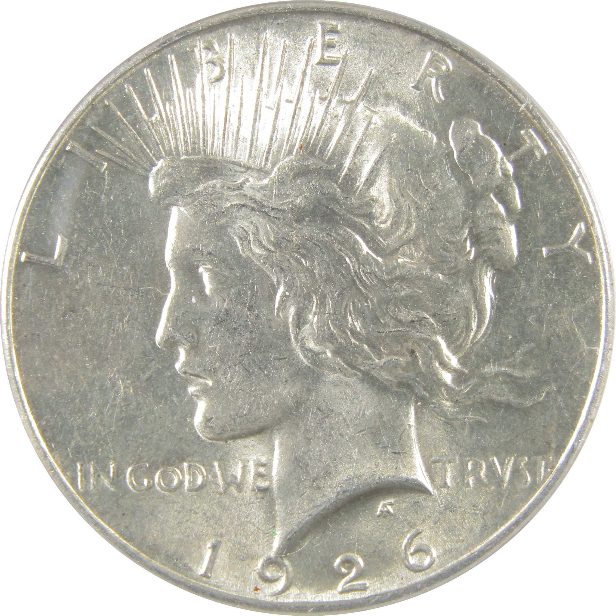 1926 S Peace Dollar AU 53 ANACS Silver $1 Coin SKU:I18606