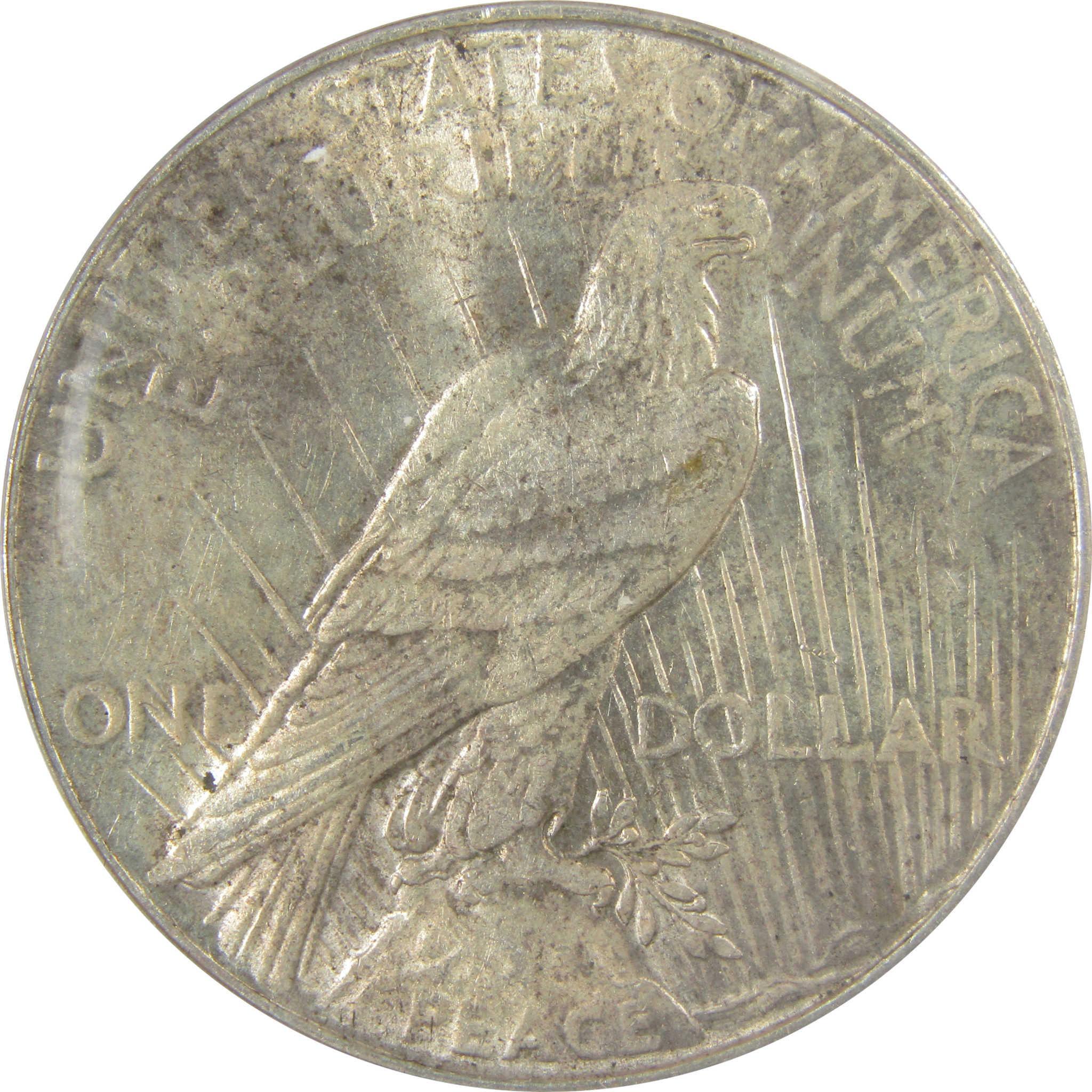 1935 Peace Silver Dollar AU 55 ANACS $1 Coin SKU:I25018