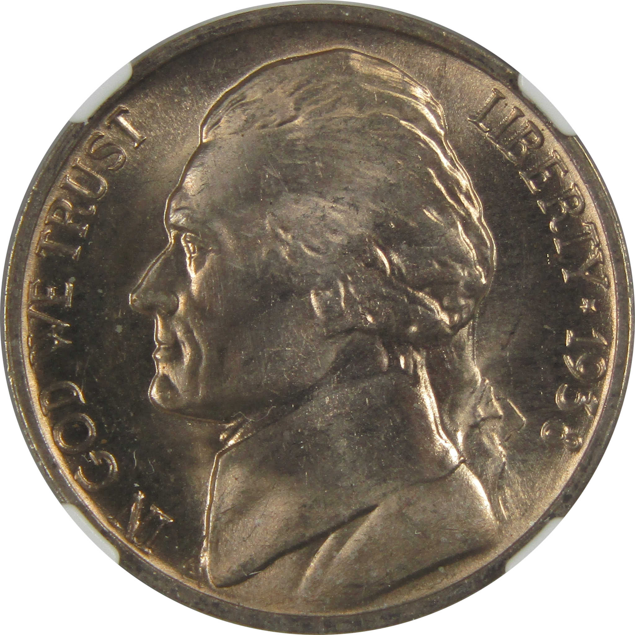 1938 D Jefferson Nickel MS 66 NGC Original Bag Fragment SKU:I23489