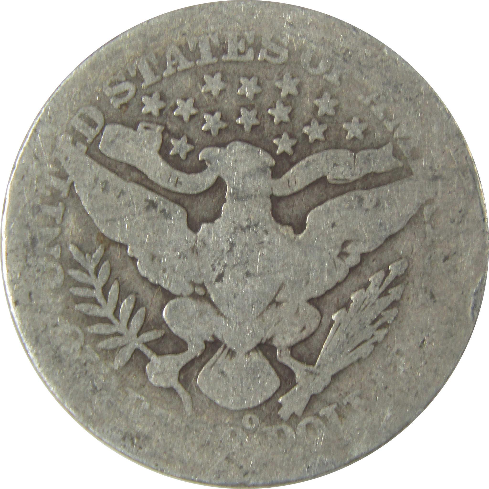 1901 O Barber Quarter AG About Good Silver 25c Coin SKU:I19797