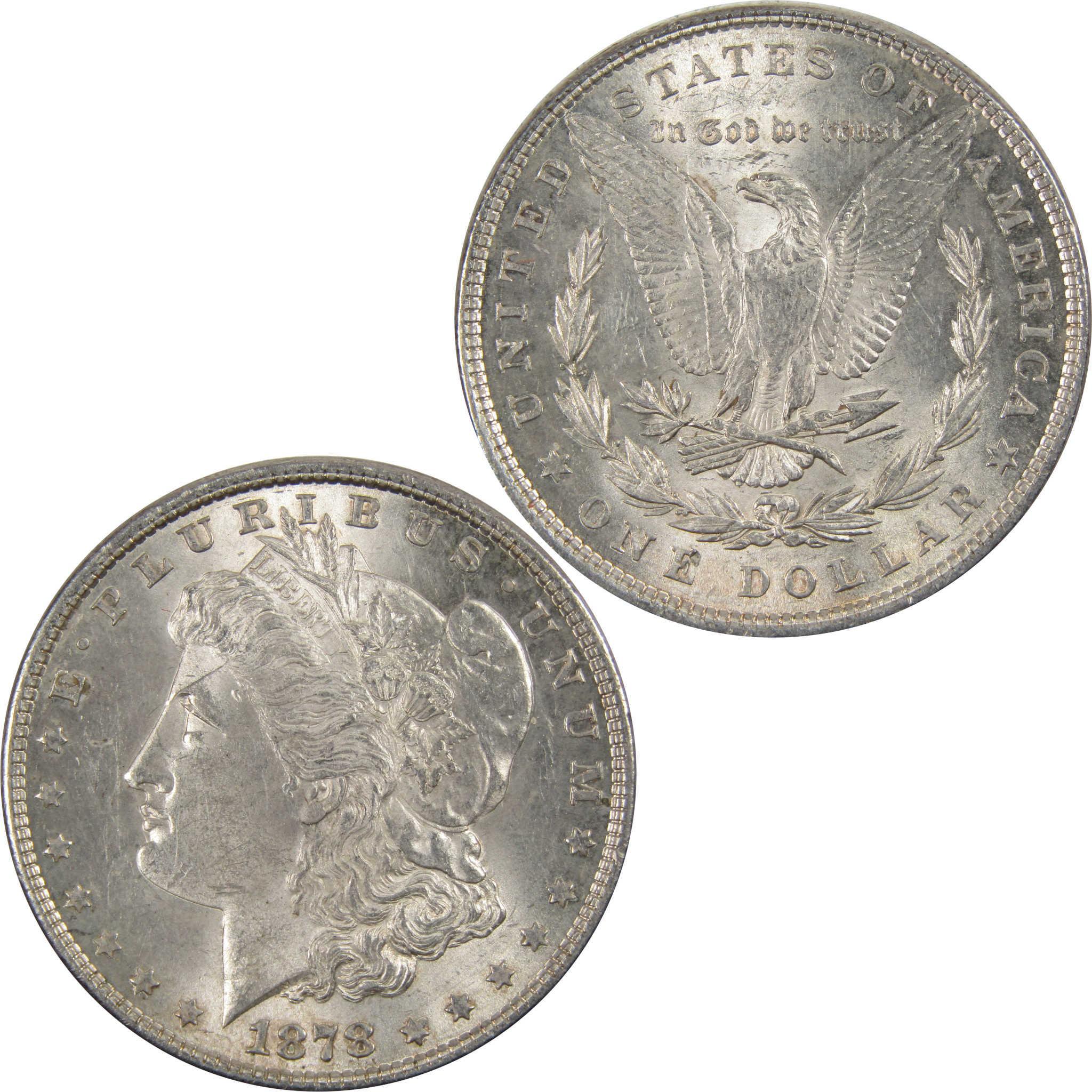 1878 7TF Rev 78 Morgan Dollar Borderline Unc 90% Silver SKU:I7854 - Morgan coin - Morgan silver dollar - Morgan silver dollar for sale - Profile Coins & Collectibles