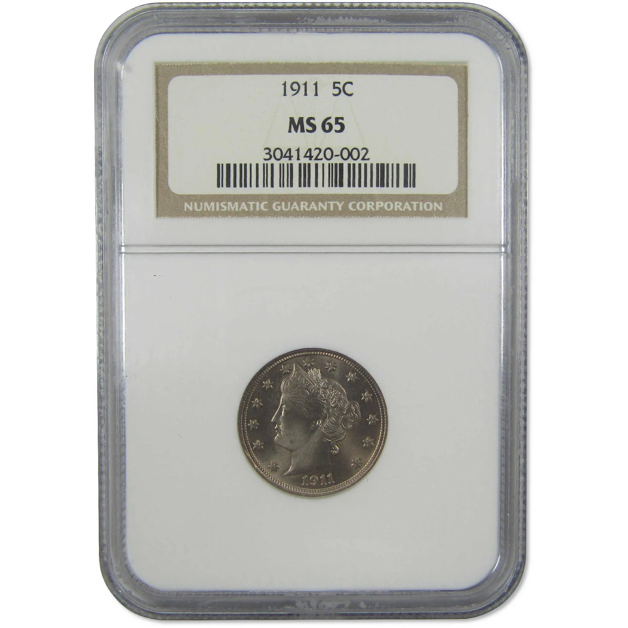 1911 Liberty Head V Nickel MS 65 NGC Uncirculated 5c Coin