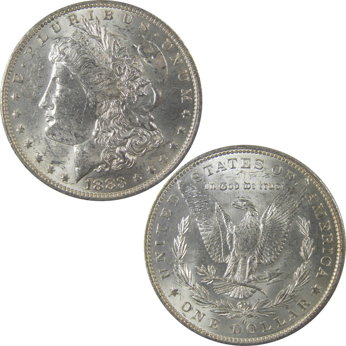 1883 O Morgan Silver Dollar Uncirculated Mint State Toned SKU:I24841