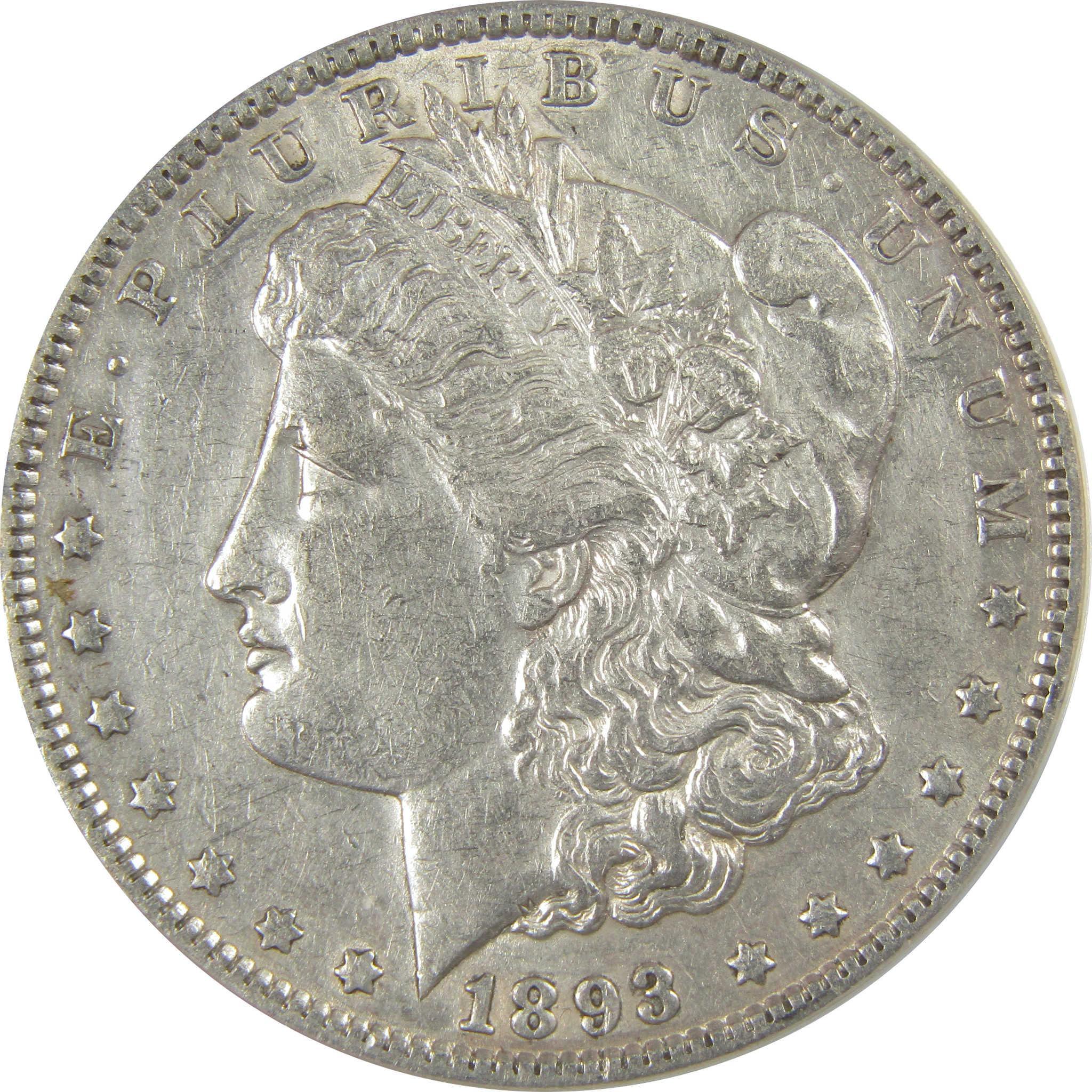 1893 Morgan Dollar EF 45 Details ANACS Silver $1 Coin SKU:I20358 - Morgan coin - Morgan silver dollar - Morgan silver dollar for sale - Profile Coins & Collectibles