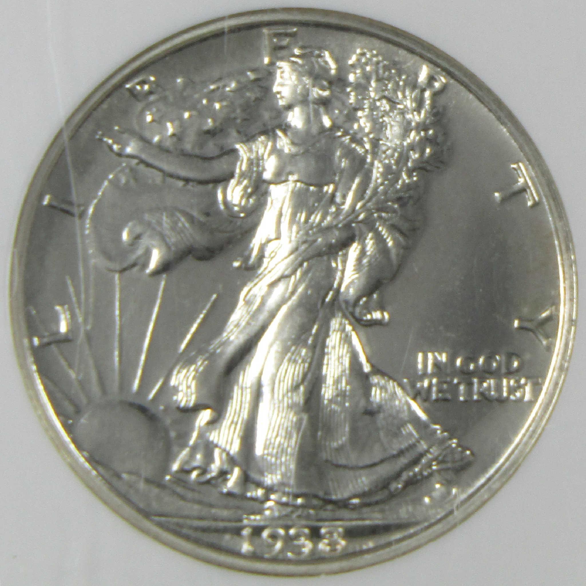 1938 Liberty Walking Silver Half Dollar PF 66 NGC Proof 50c Coin