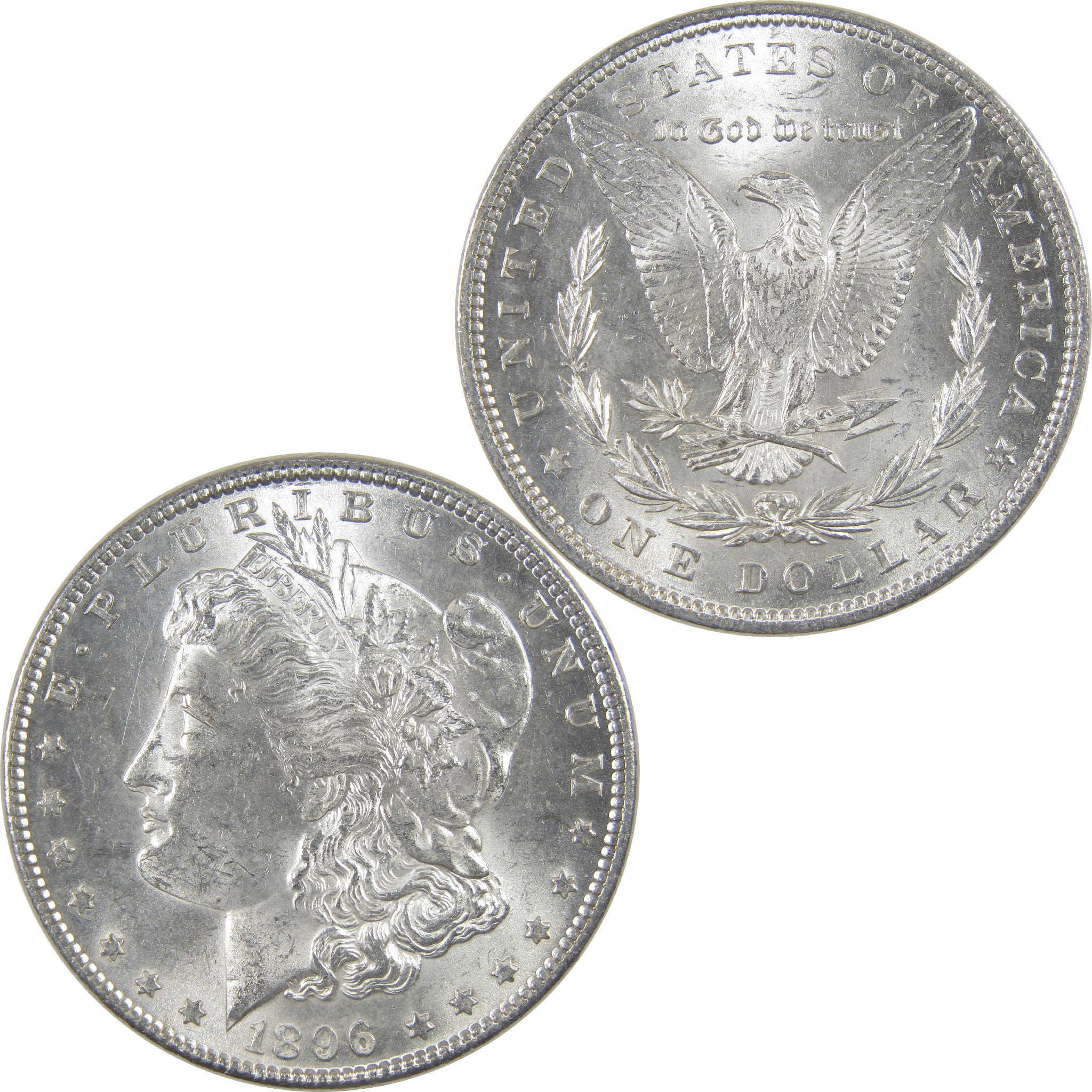 1896 Morgan Dollar Uncirculated Silver $1 Coin - Morgan coin - Morgan silver dollar - Morgan silver dollar for sale - Profile Coins & Collectibles